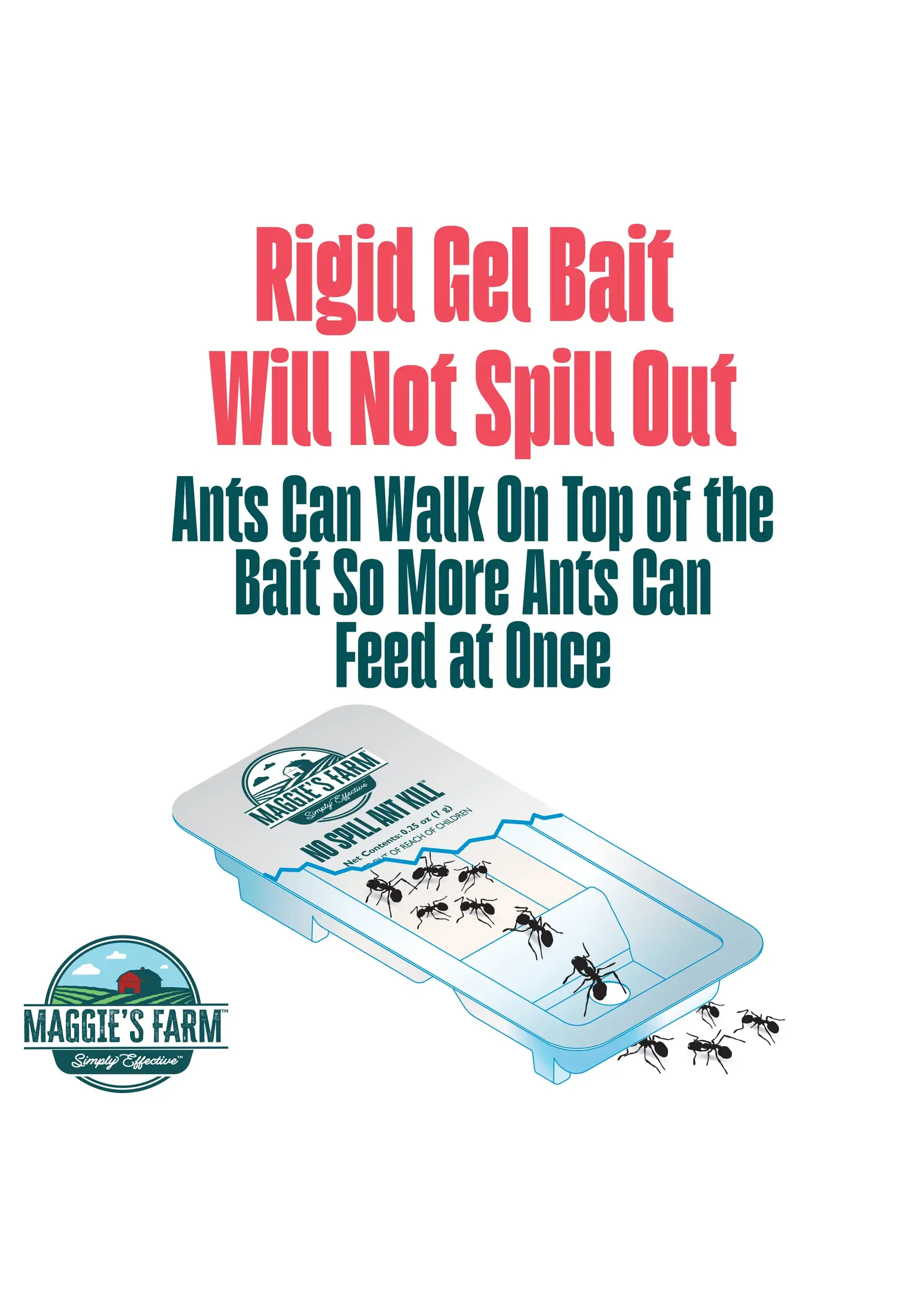 Maggies Farm Maggie's Farm Simply Effective No Spill Ant Kill Bait Station 6 Pack