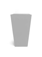 Bloem Bloem Finley Planter 20 Inch Tall Square Resin - Heather Grey