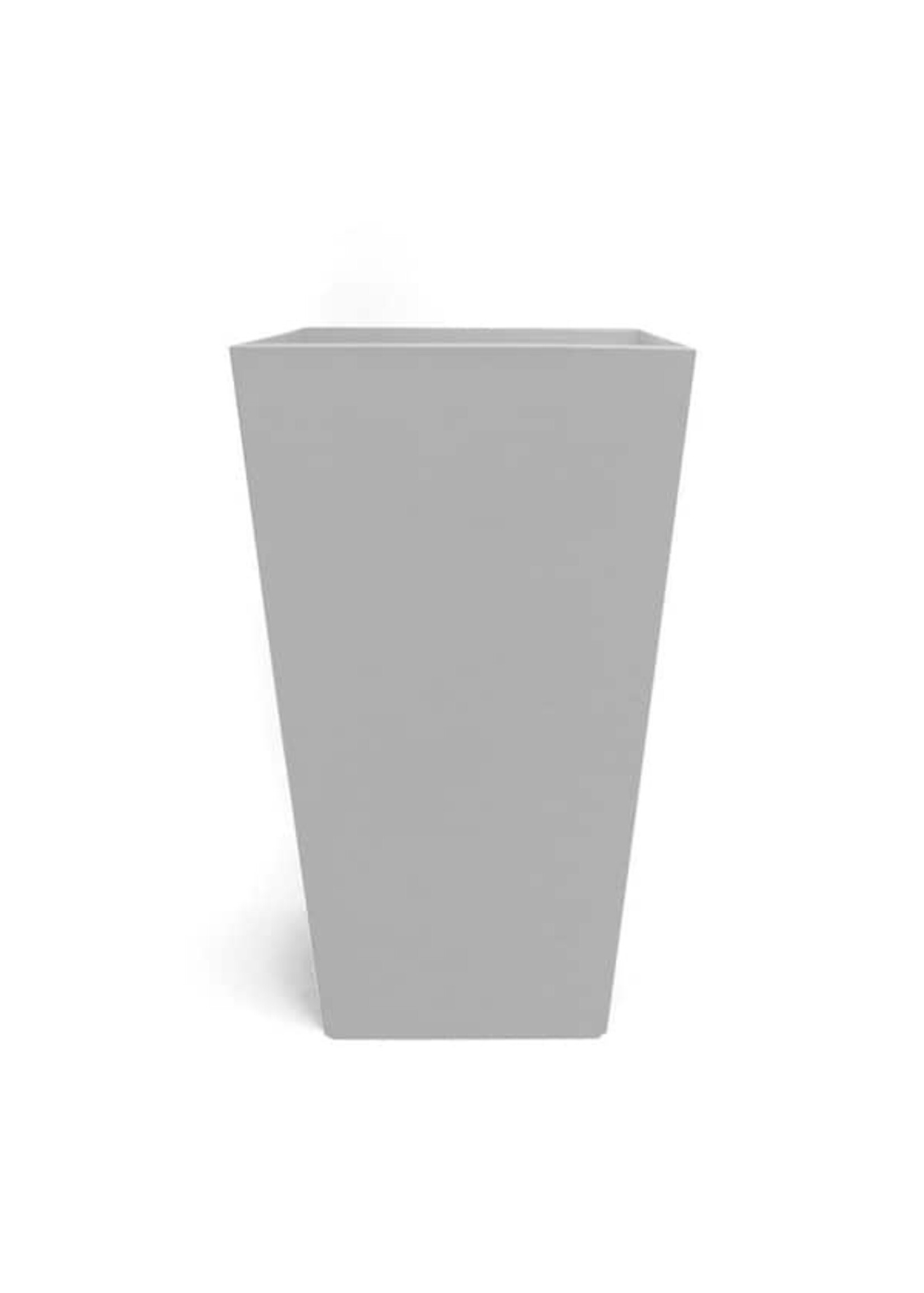 Bloem Bloem Finley Planter 20 Inch Tall Square Resin - Heather Grey