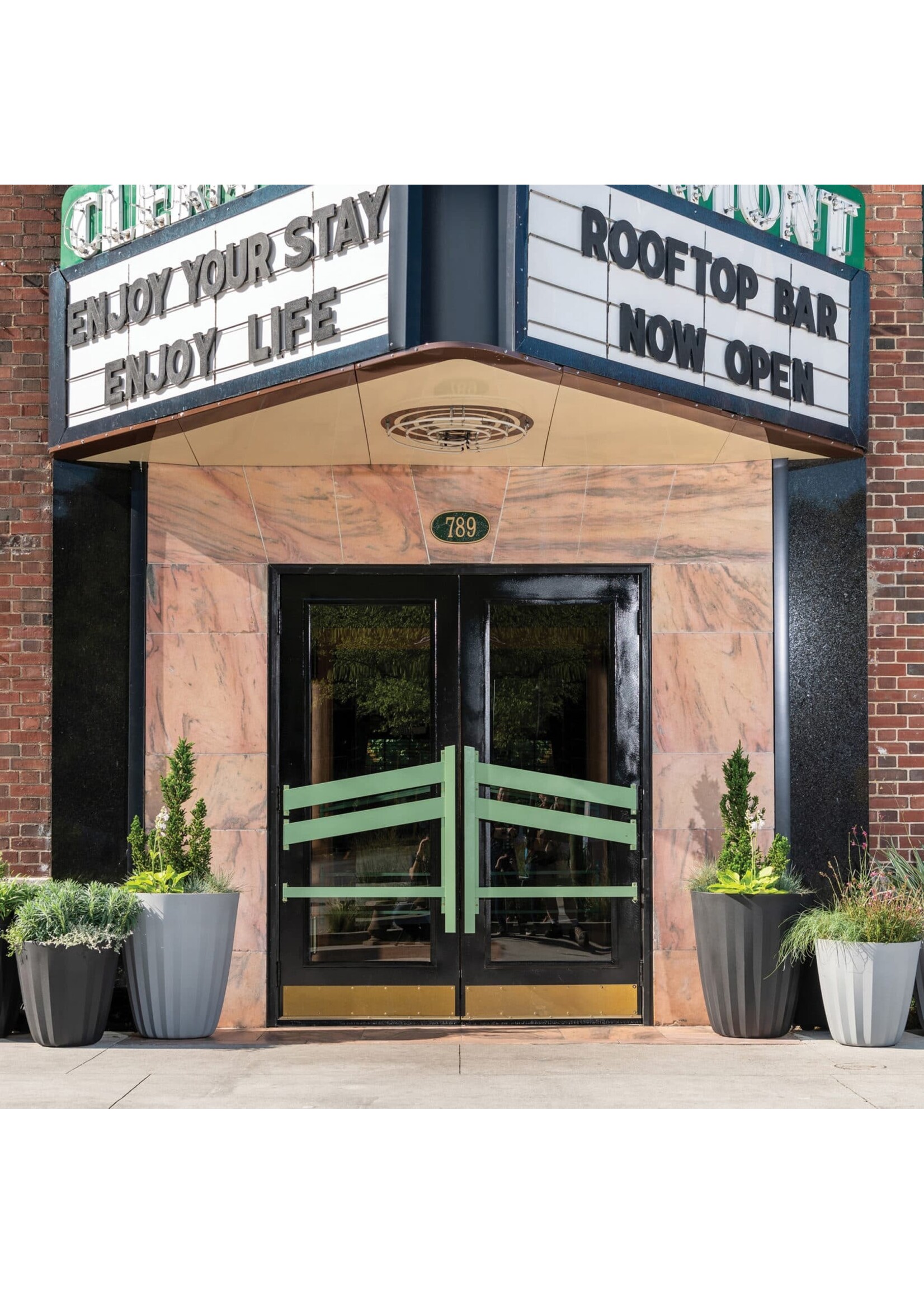 Crescent Garden Crescent Garden Pleat Tall Modern Planter 23 Inch Slate