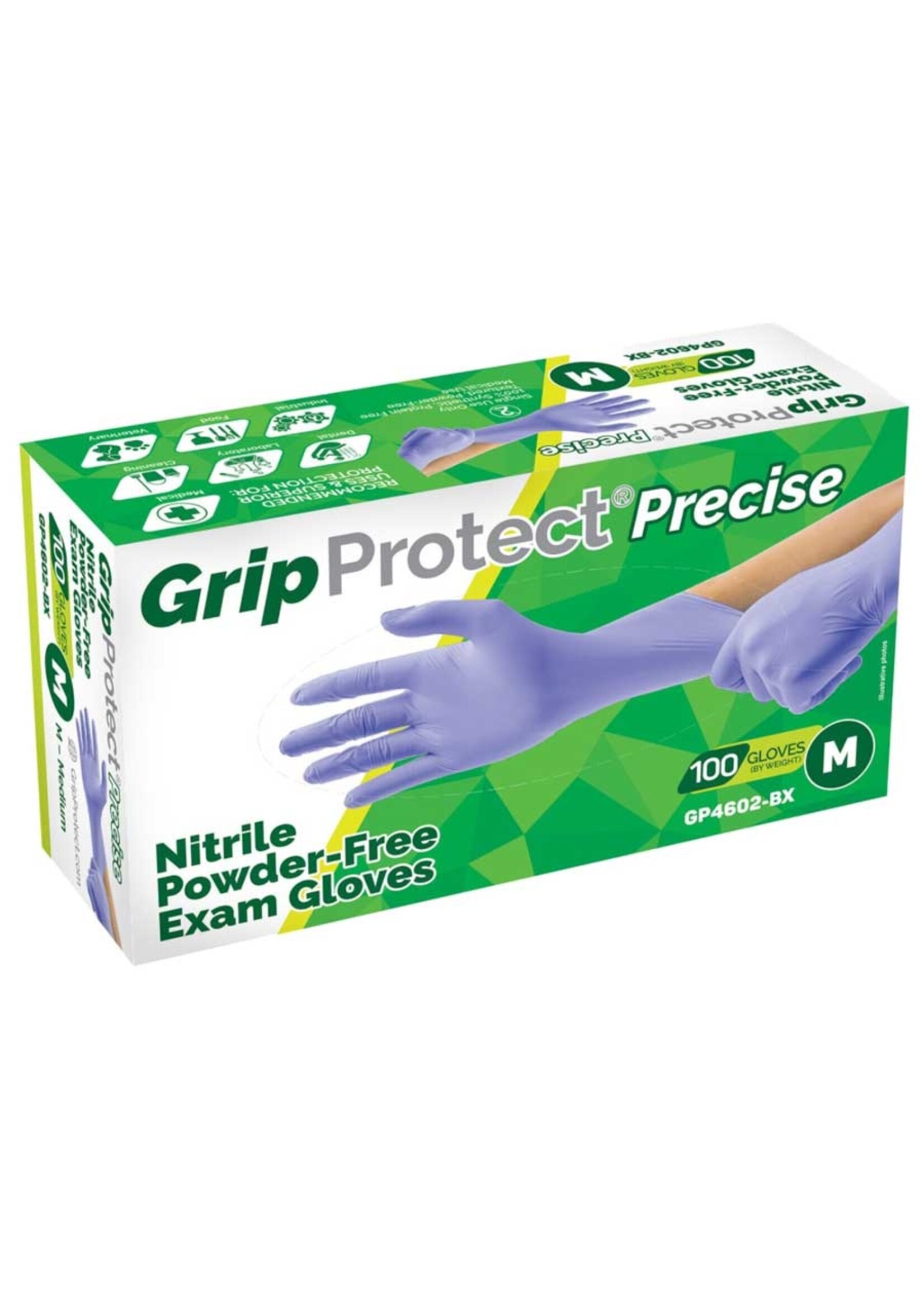 GripProtect GripProtect 4 mil Blue Nitrile Gloves Box of 100