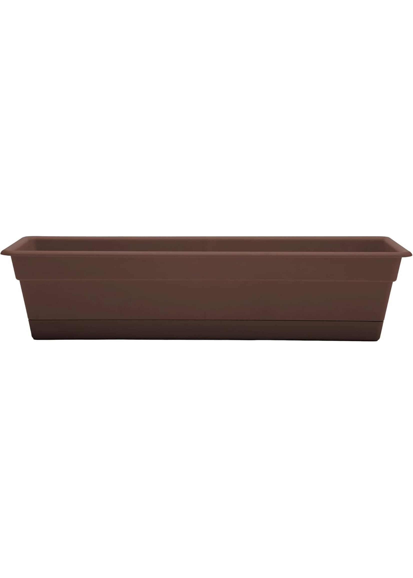 Bloem Bloem 24 Inch Durra Cotta Window Box Chocolate