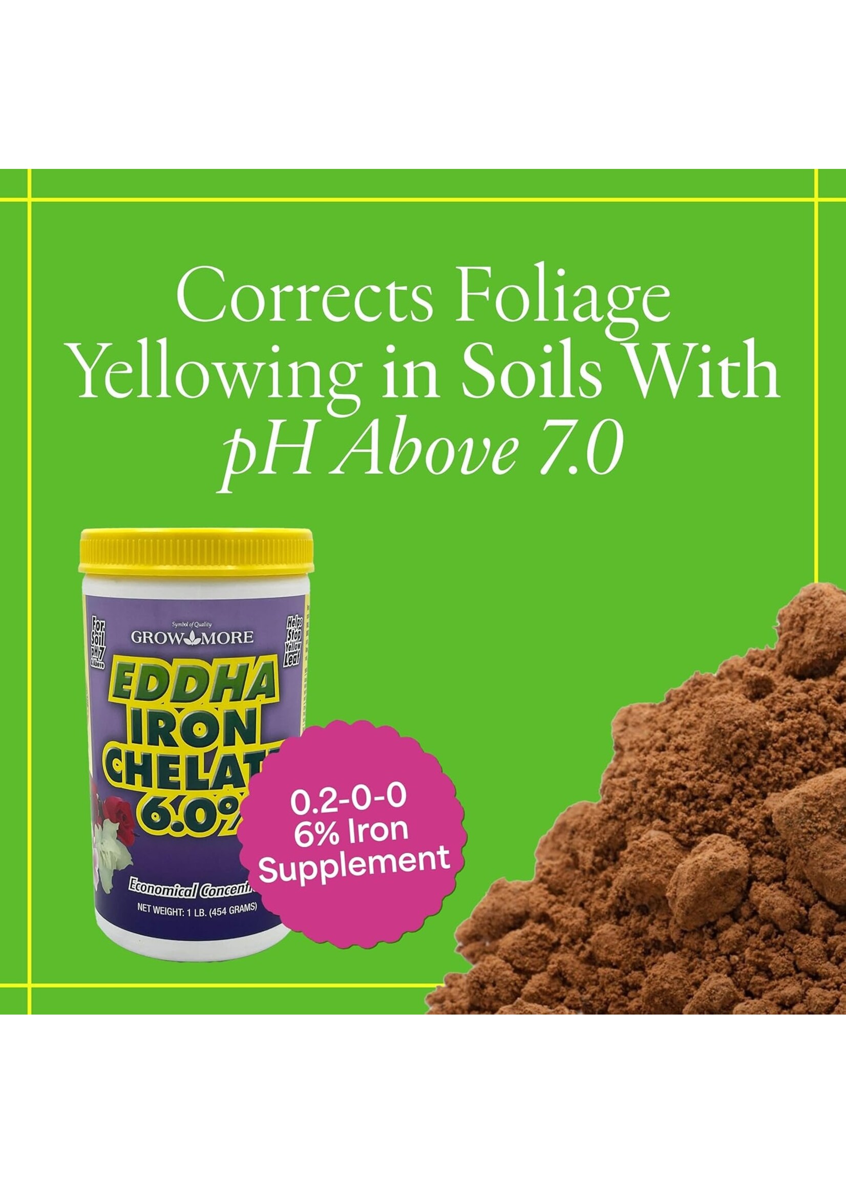 Grow More Grow More Iron Chelate EDDHA 6% 1 lbs