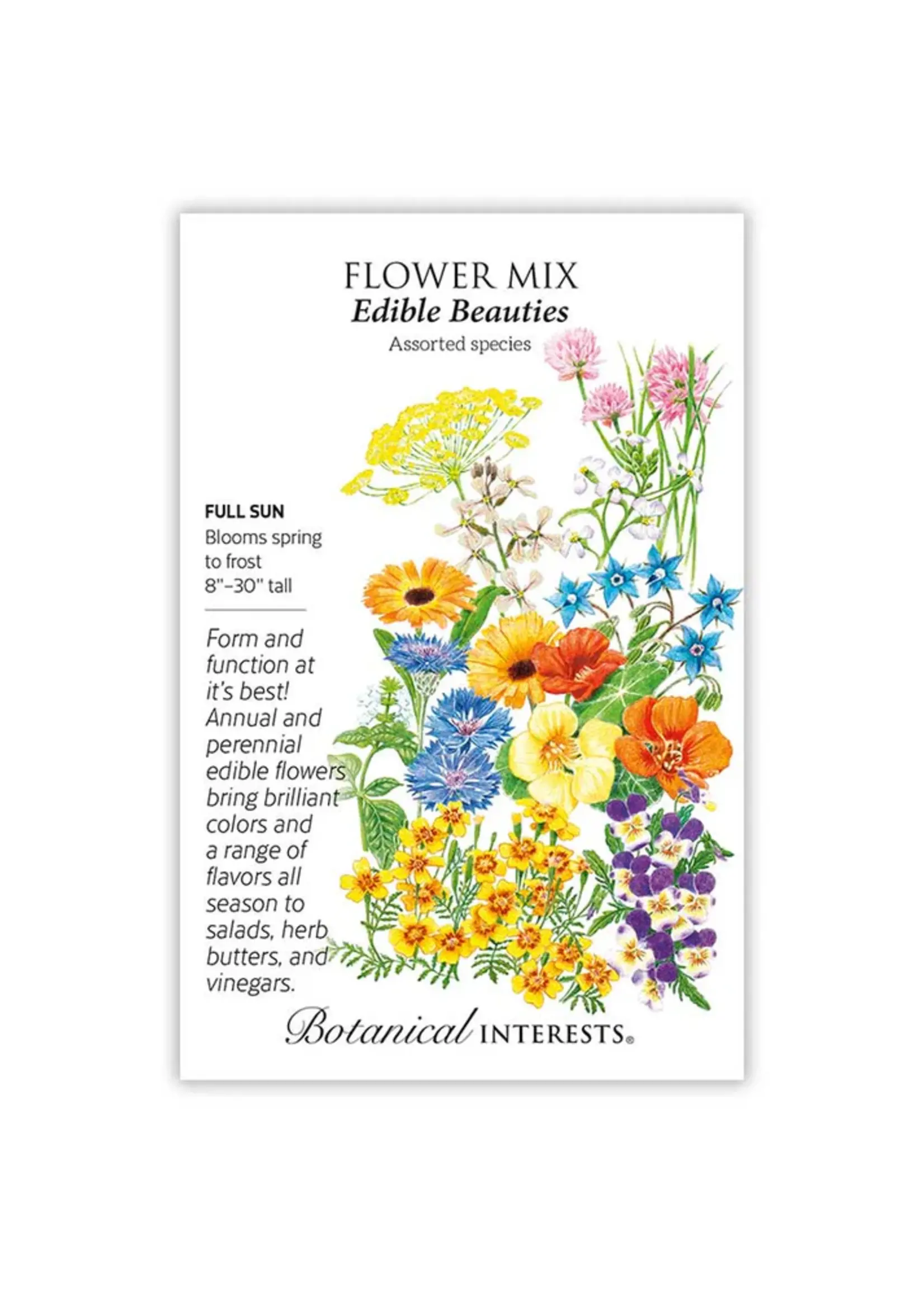 Botanical Interests Flower Mix Edible Beauties