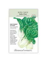 Botanical Interests Bok Choy Baby Choi Organic