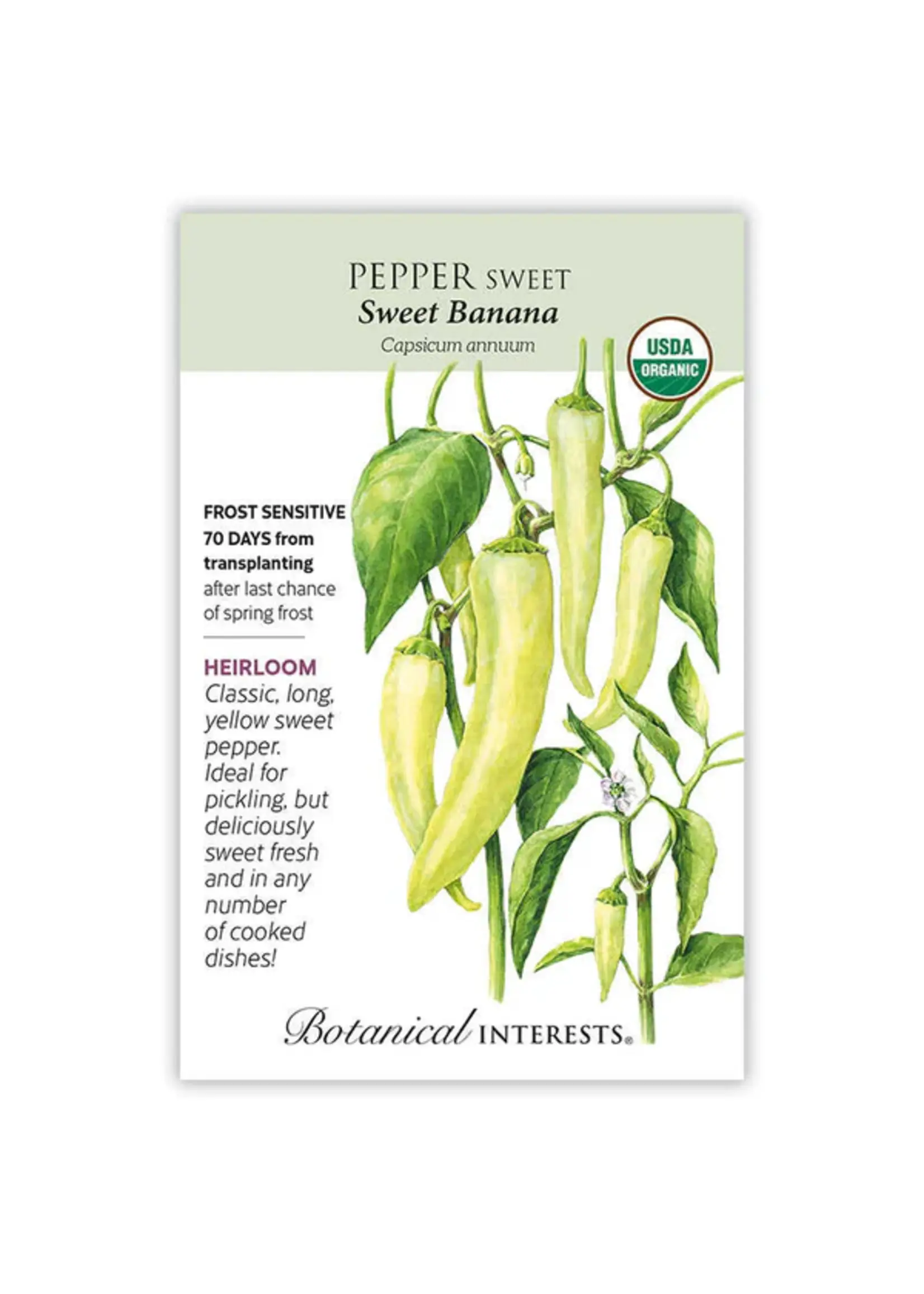 Botanical Interests Pepper Sweet Banana Organic