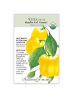 Botanical Interests Pepper Sweet (ylw) Golden Organic