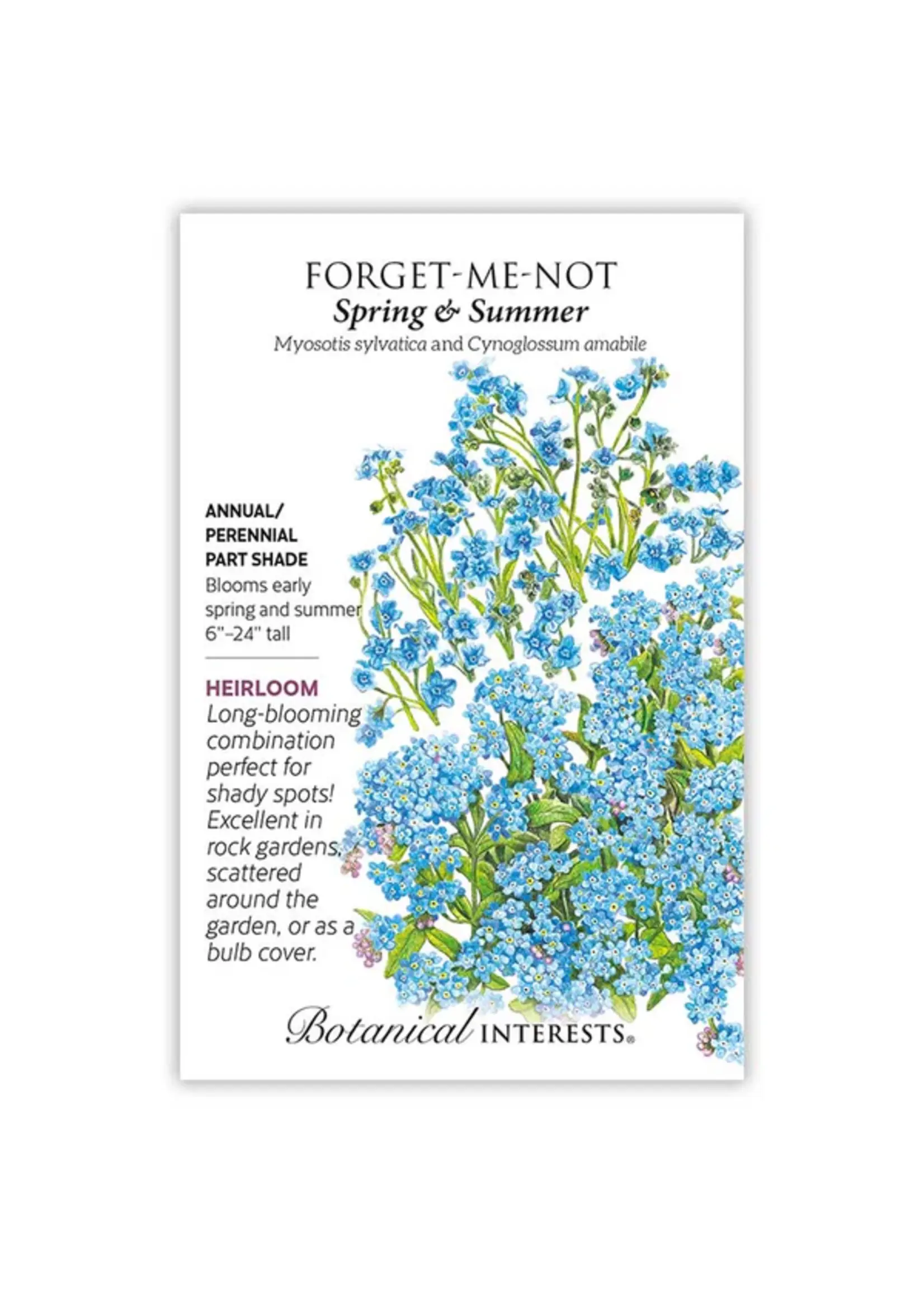 Botanical Interests FOrganicet-Me-Not Spring and Summer