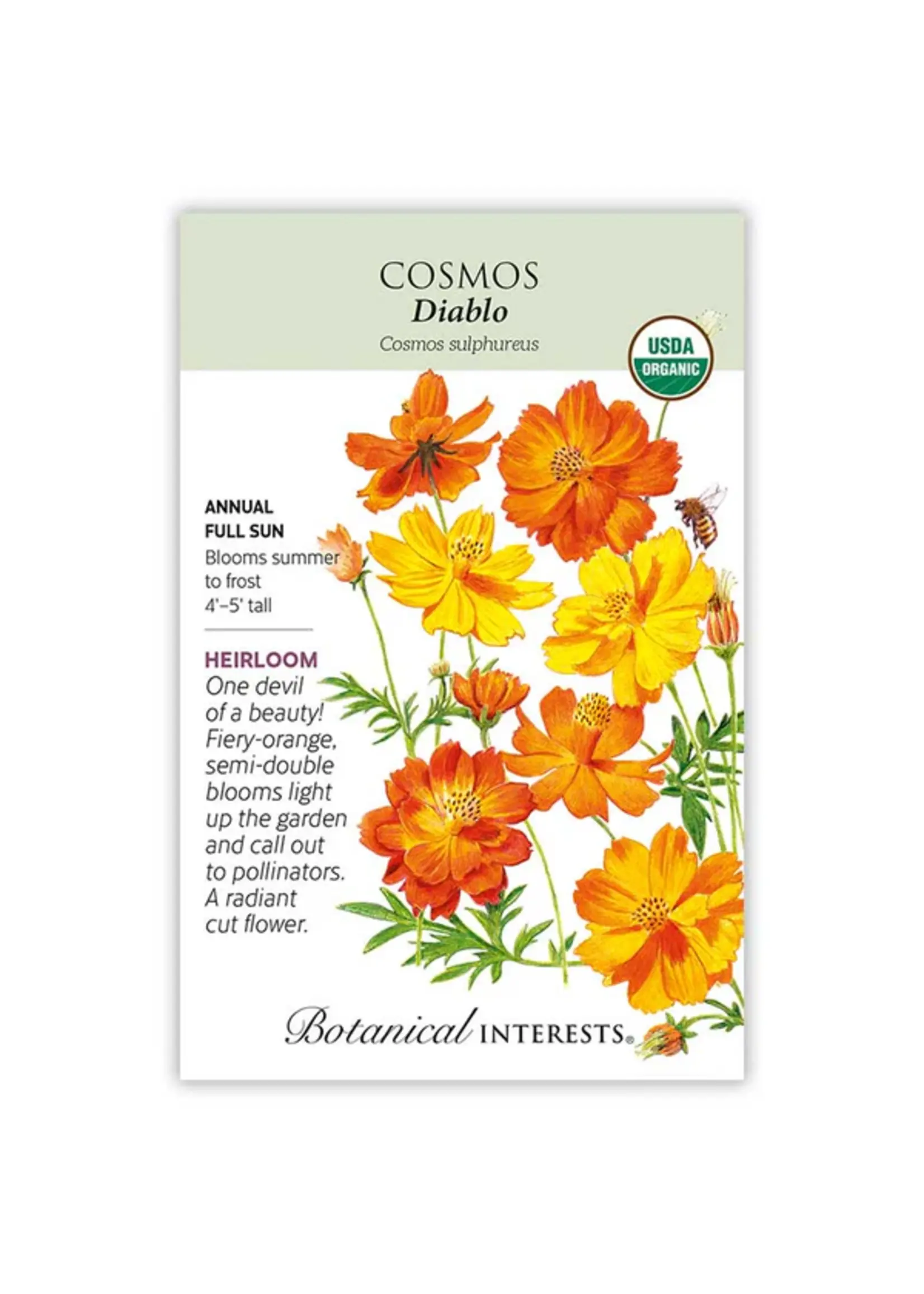 Botanical Interests Cosmos Diablo Organic
