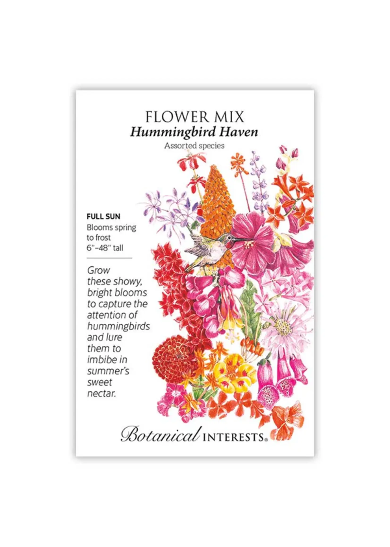 Botanical Interests Flower Mix Hummingbird Haven