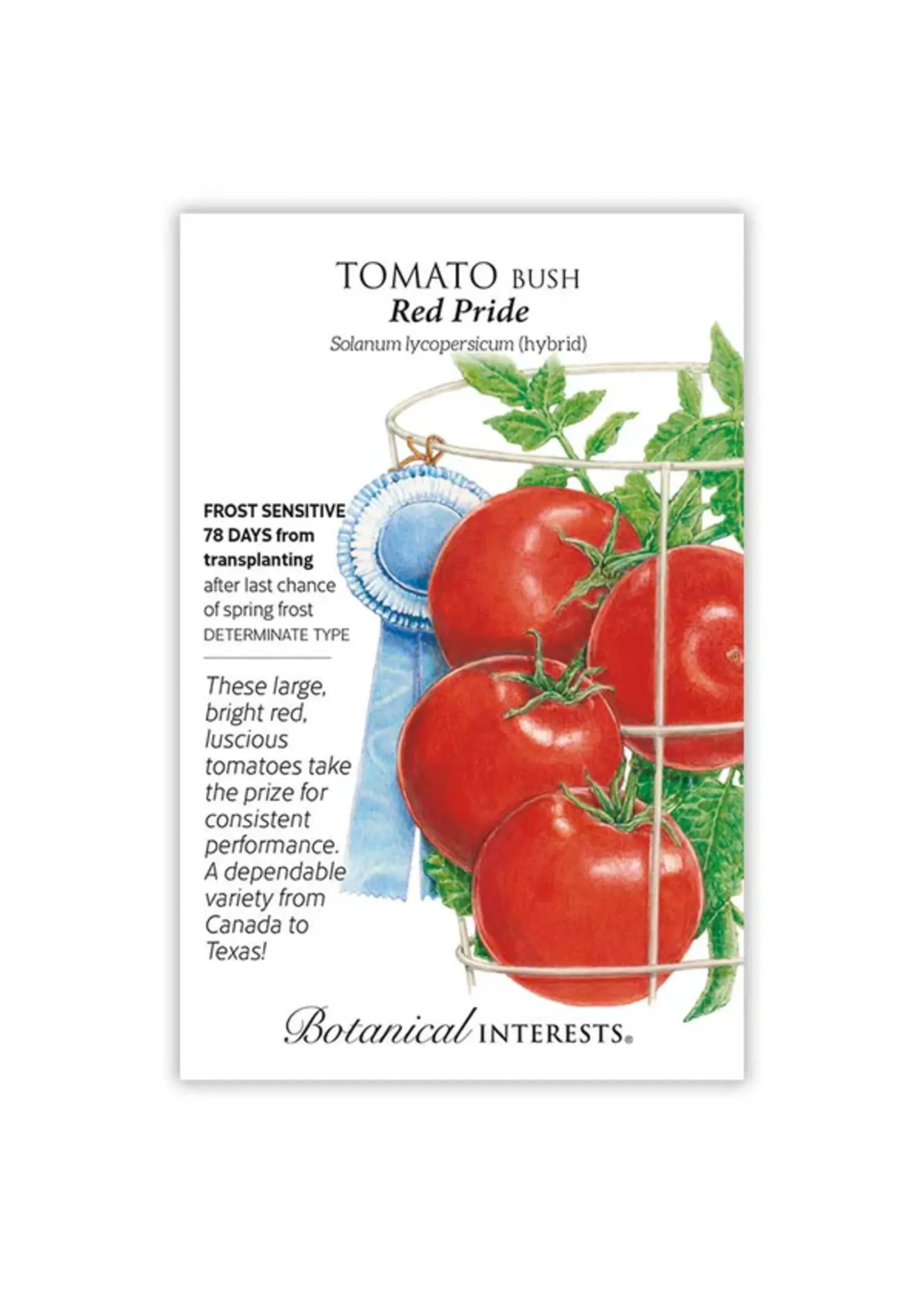 Botanical Interests Tomato Bush Red Pride hybrid