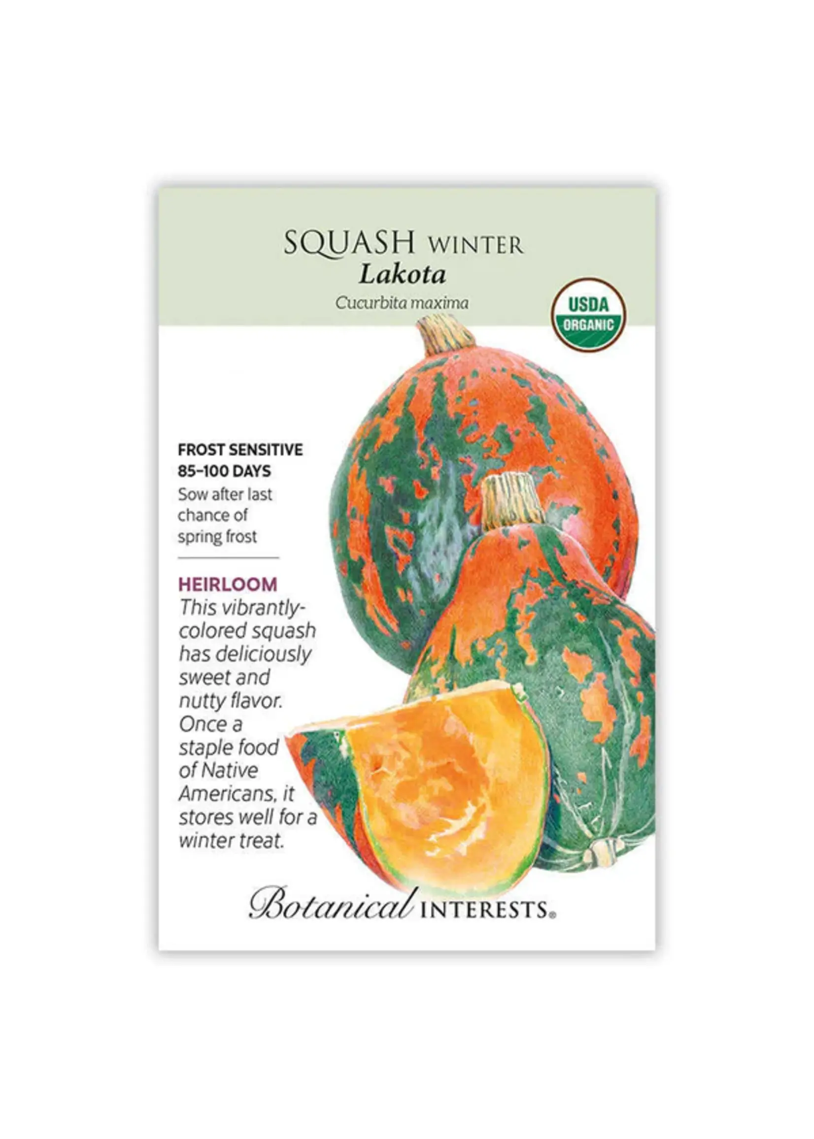 Botanical Interests Squash Winter Lakota Organic