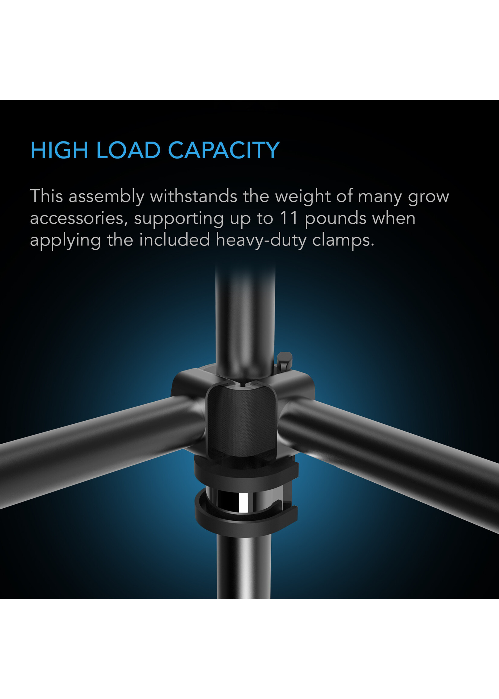 AC Infinity High Air Flow Kit 2FT x 4FT Support Mount Trellis Bars