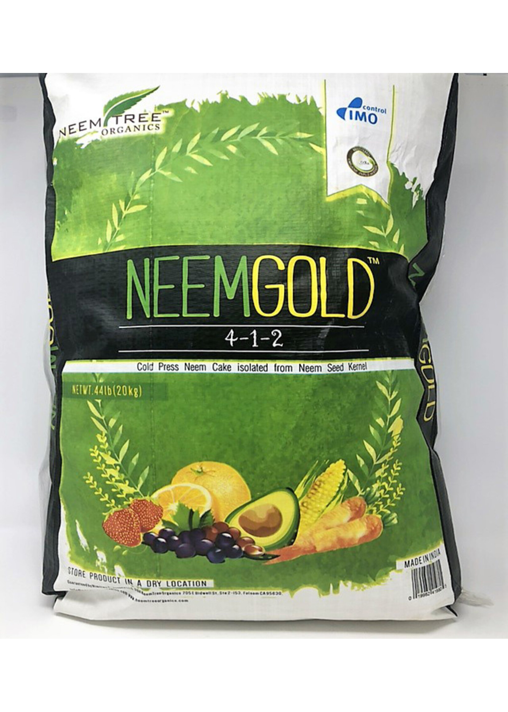 NeemTree Organics NeemGold Neem Seed Meal Cake 4-1-2 44LB