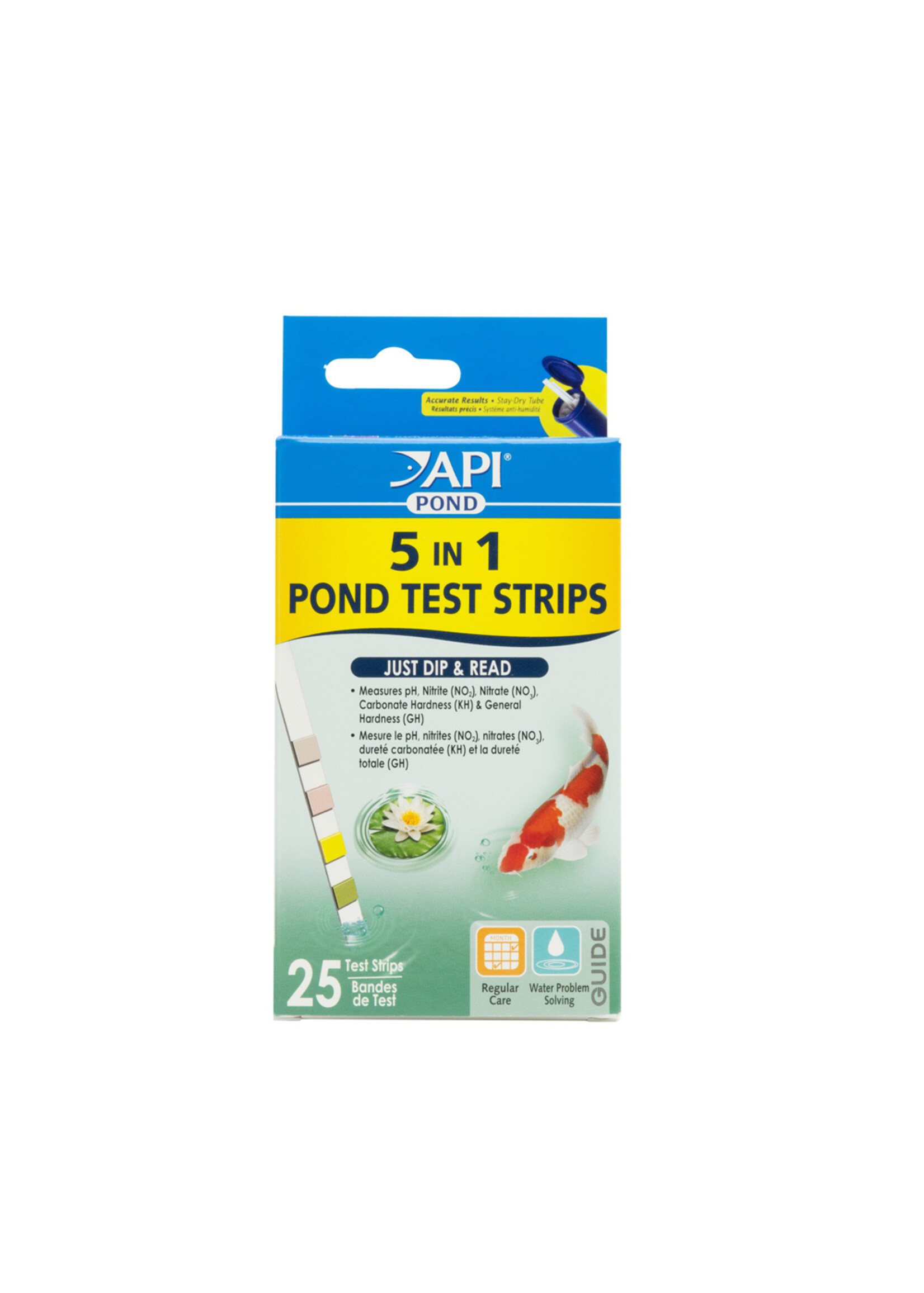 API Pond API POND 5-in-1 Water Test Strips Pack of 25
