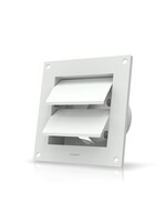 AC INFINITY Wall Mount Duct Shutter, 4-Inch, White Steel