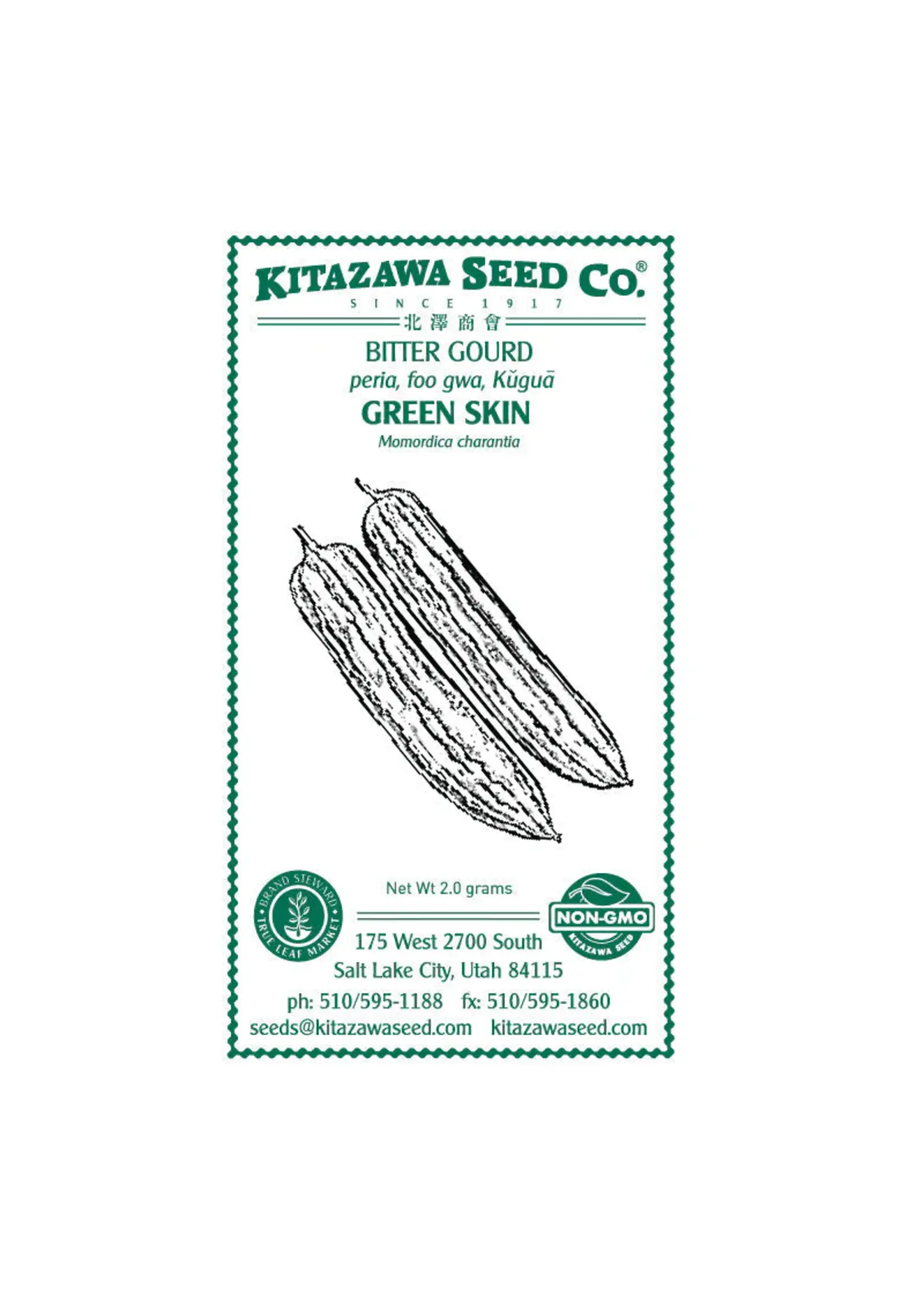 Kitazawa Seed Co. Bitter Gourd - Green Skin