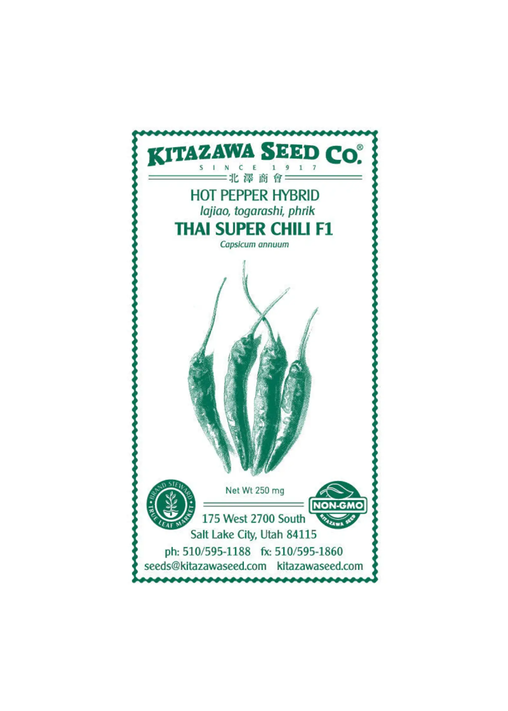 Kitazawa Seed Co. Pepper - Hot Thai Super Chili F1
