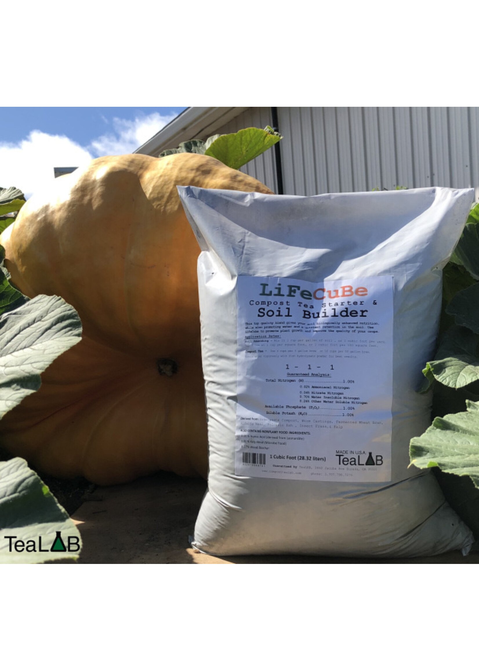 tealab TeaLab LiFeCuBe Compost and Soil Builder 1CF