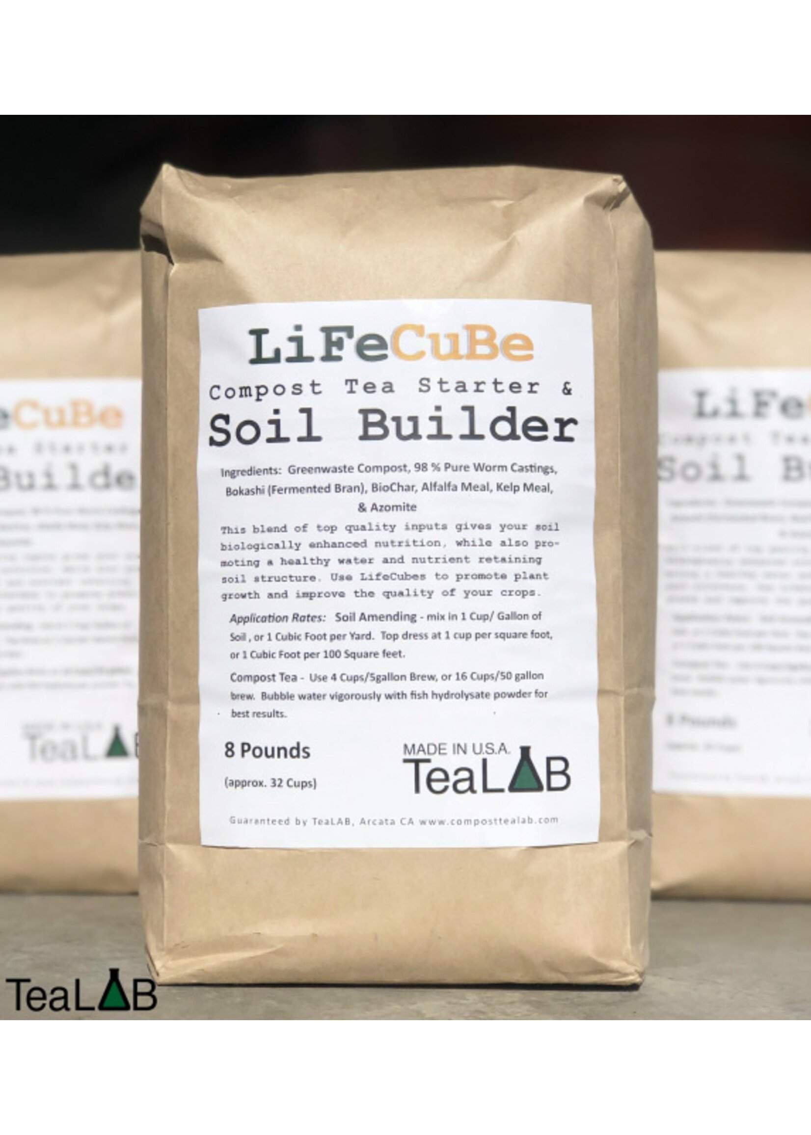 tealab TeaLab LiFeCuBe Compost and Soil Builder 1CF
