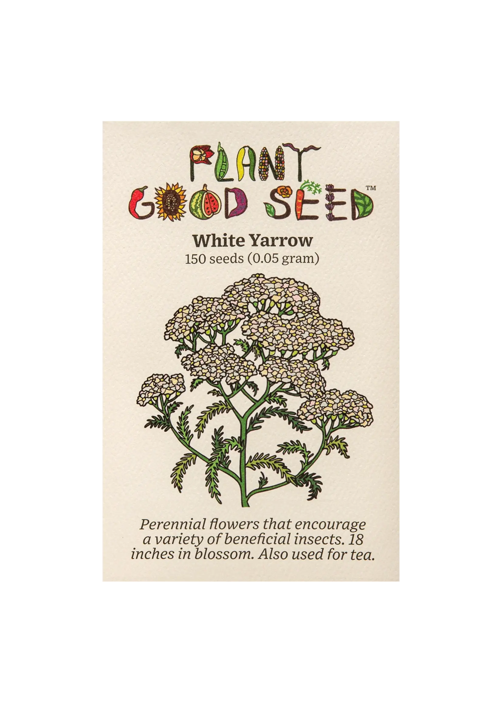 Plant Good Seed Company Yarrow - White
