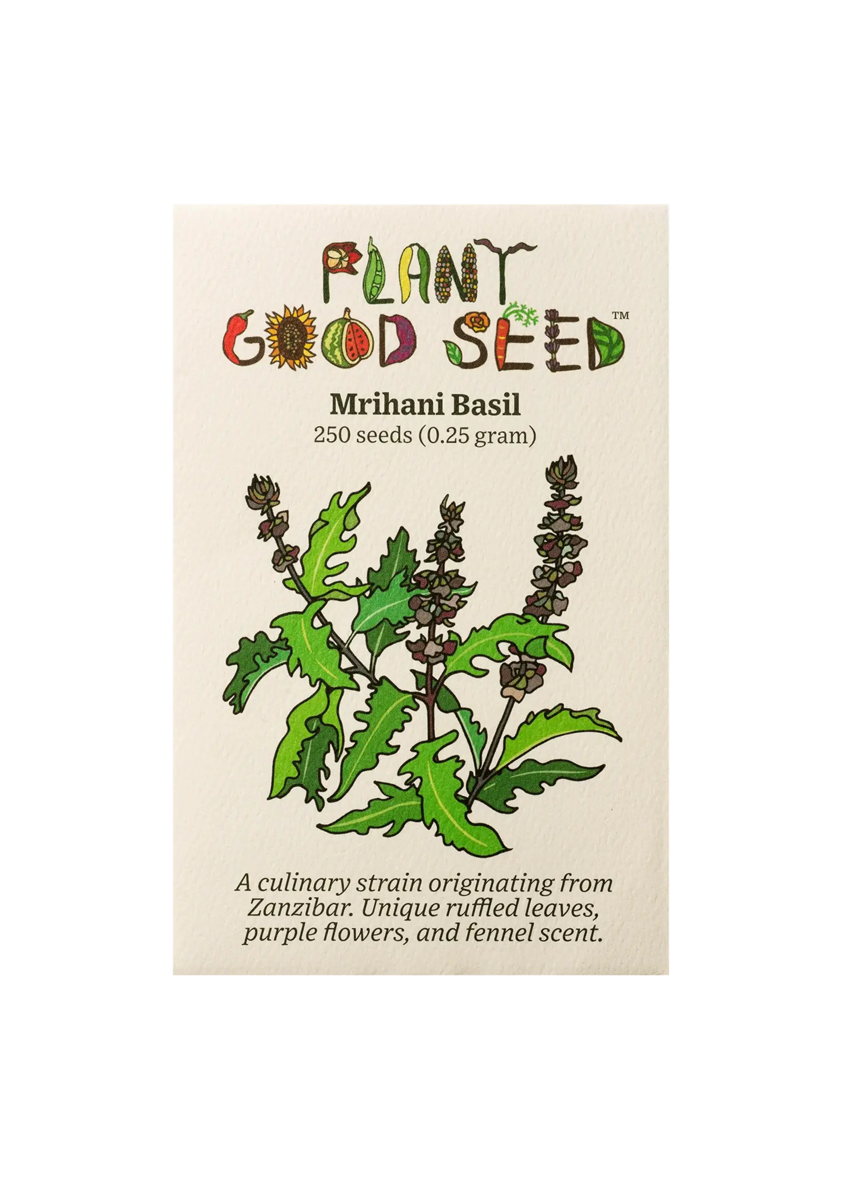 Plant Good Seed Company Basil - Mrihani Organic