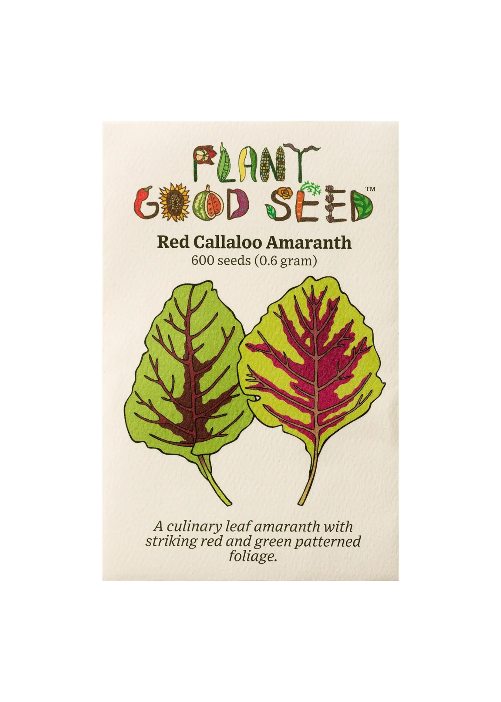 Plant Good Seed Company Amaranth - Red Callaloo Organic