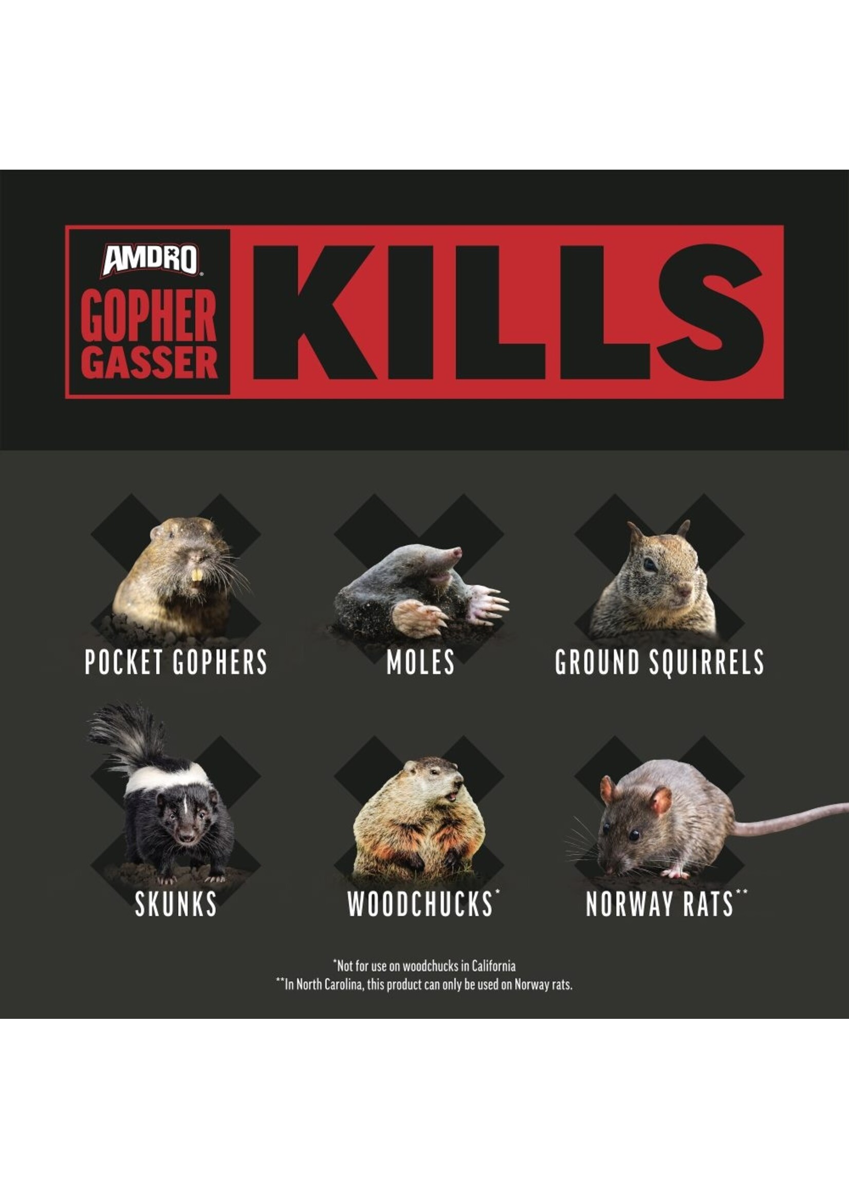 Amdro Amdro Gopher Gasser 6 Pack