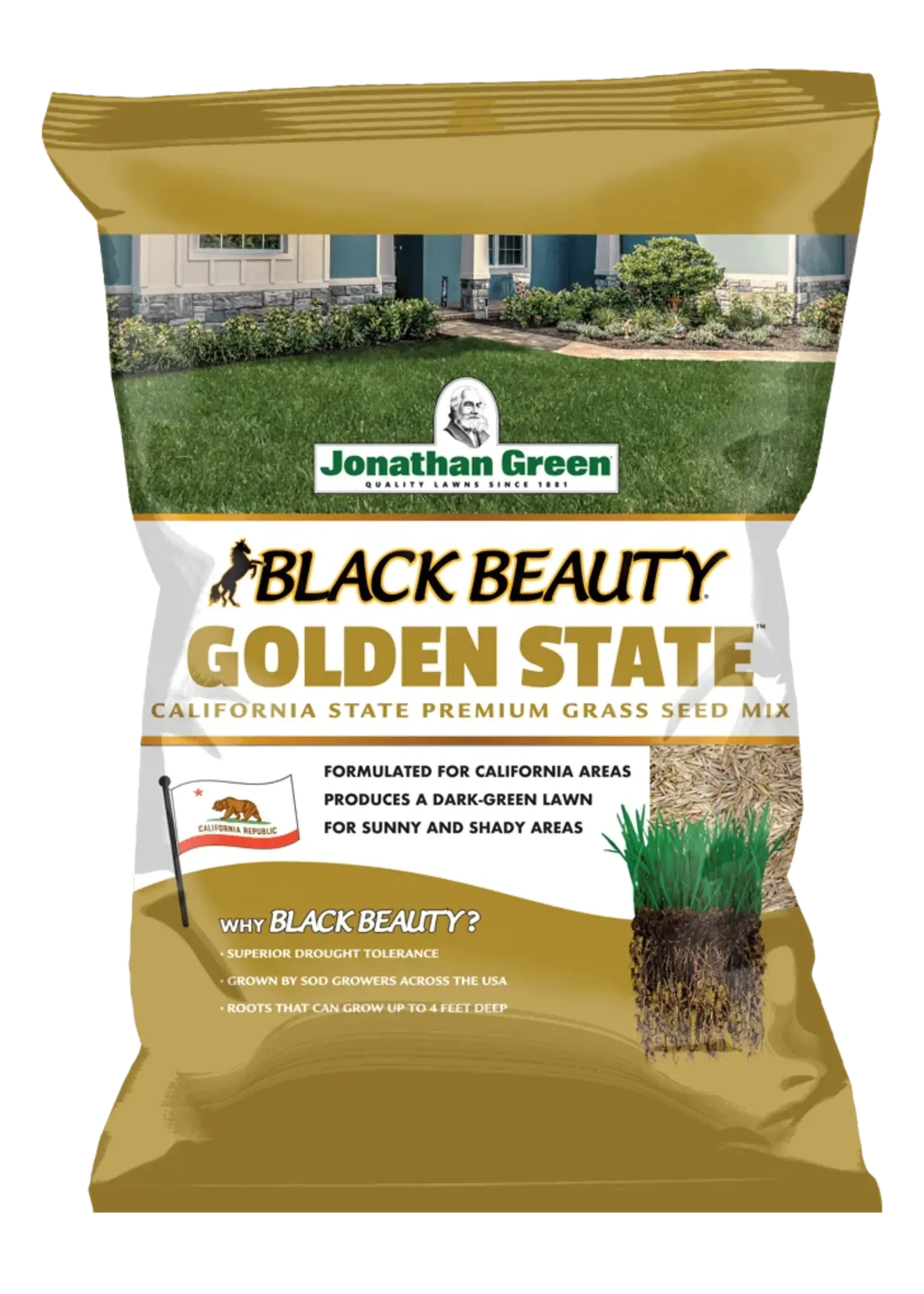 Jonathan Green Black Beauty Golden State  Premium Grass Seed
