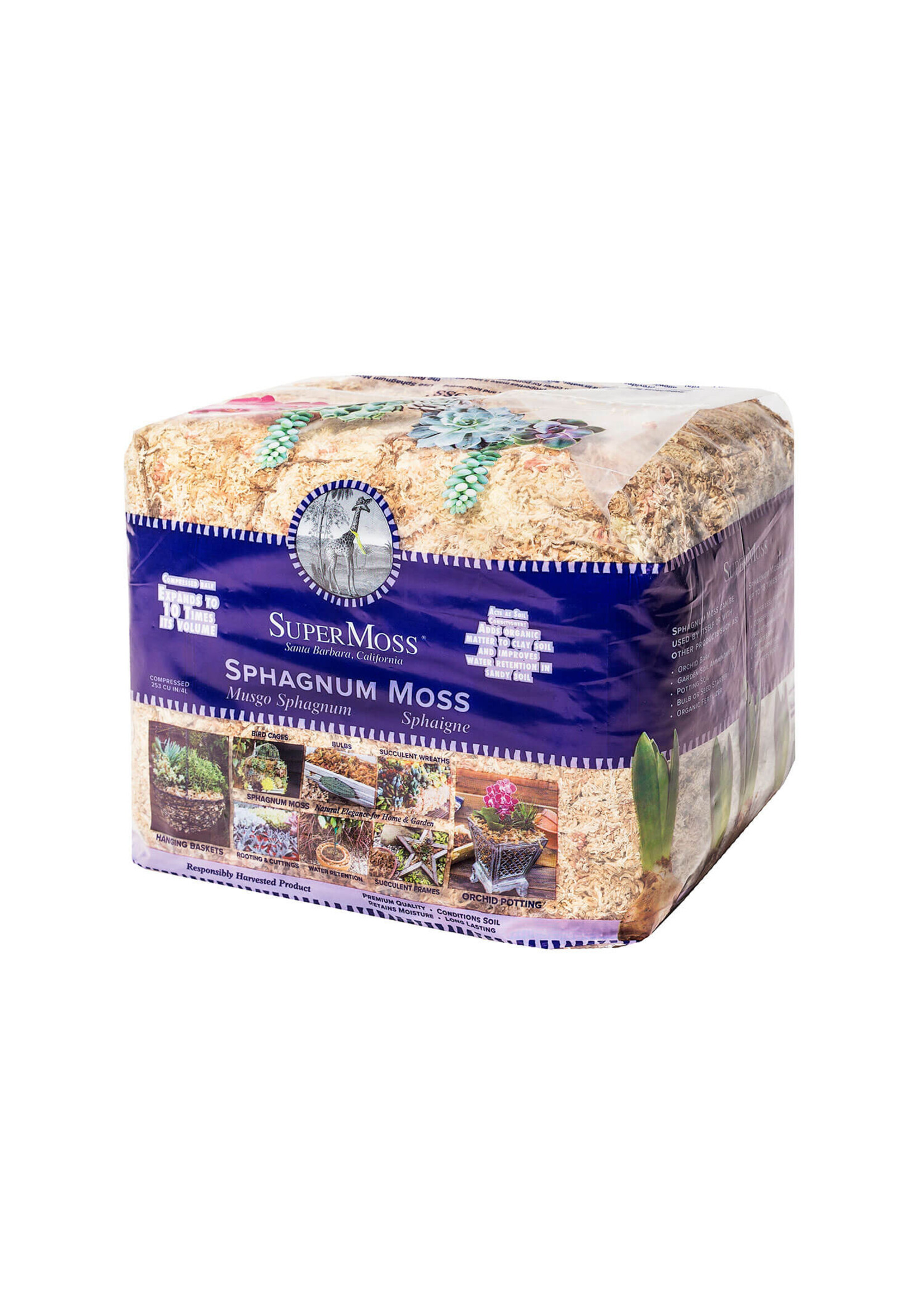 Supermoss SuperMoss Sphagnum Moss Mini Bale 1.1LBS