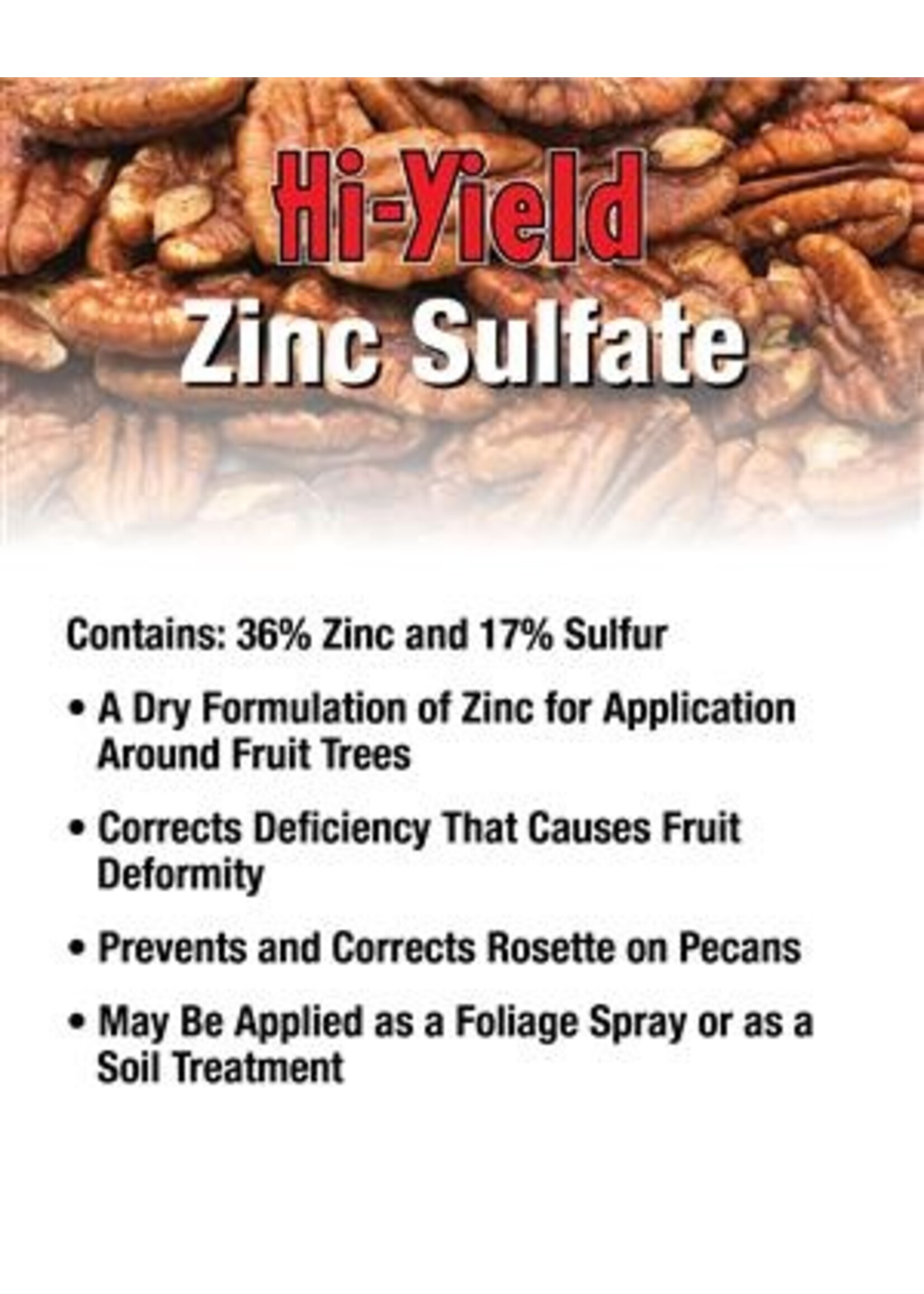 Hi-Yield Hi-Yield Zinc Sulfate 3.25lb