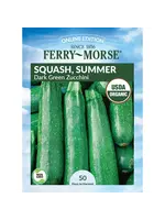 Ferry Morse Squash - Dark Green Zucchini Organic