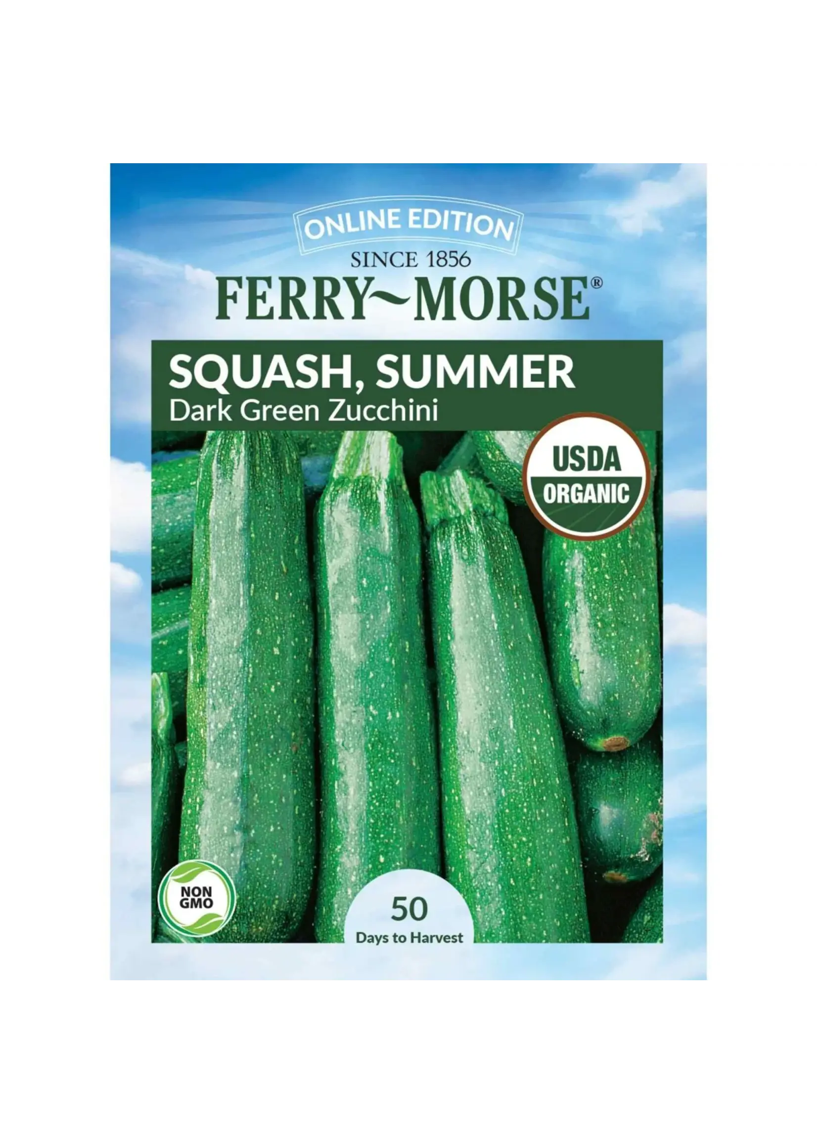 Ferry Morse Squash - Dark Green Zucchini Organic