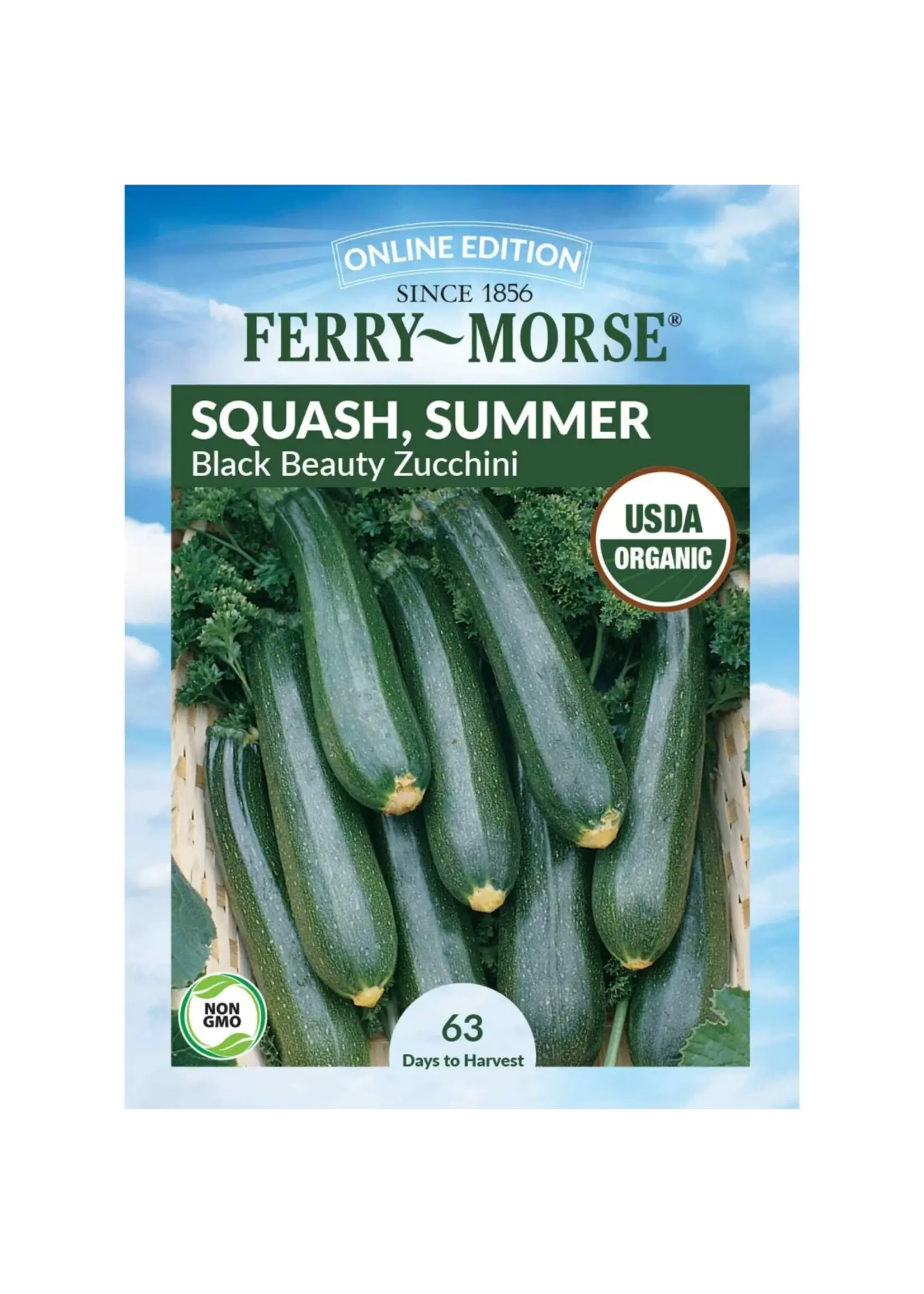 Ferry Morse Squash - Black Beauty Zucchini Organic