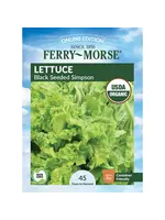 Ferry Morse Lettuce - Black Seeded Simpson Organic