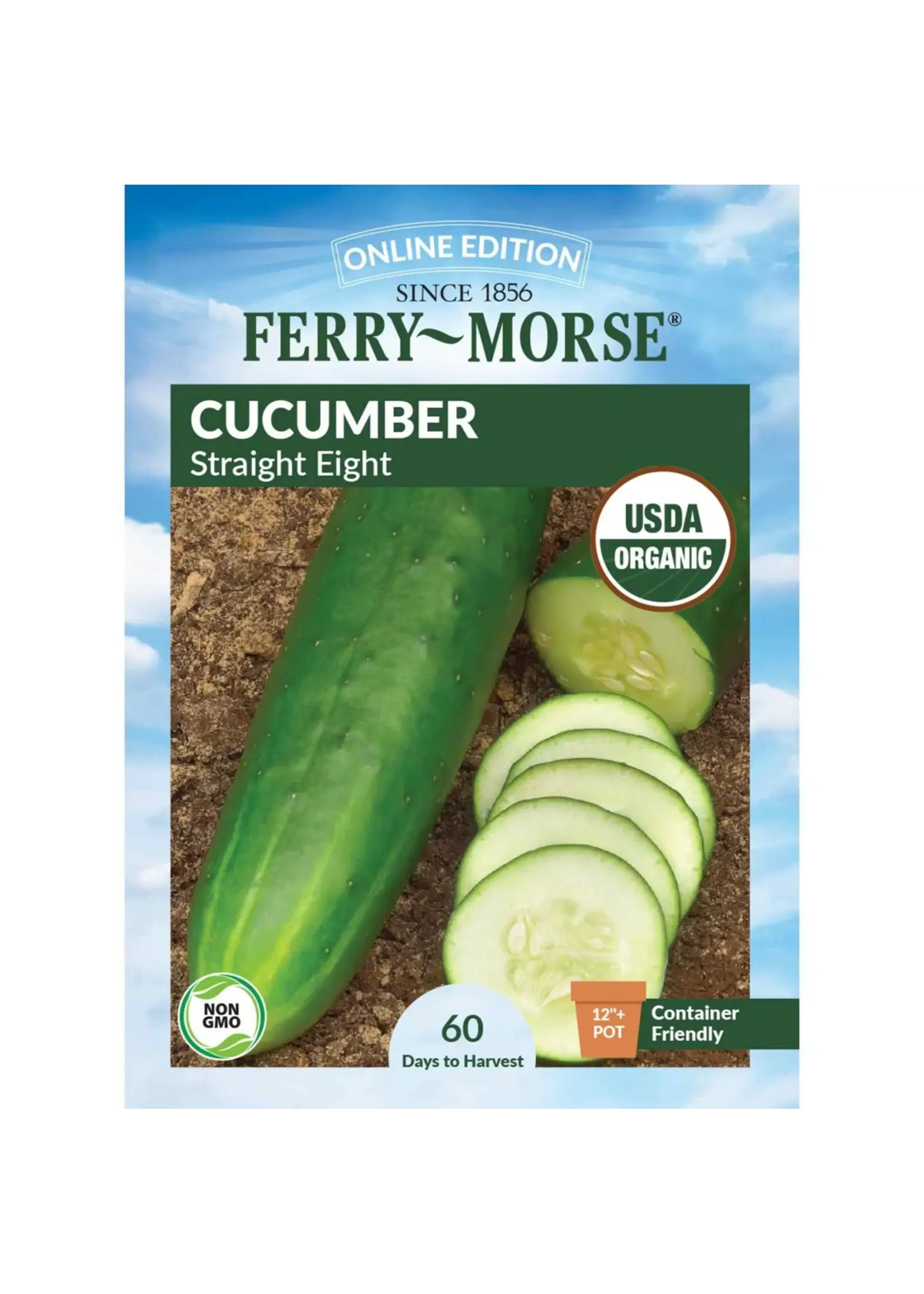 Ferry Morse Cucumber - Straight Eight Organic