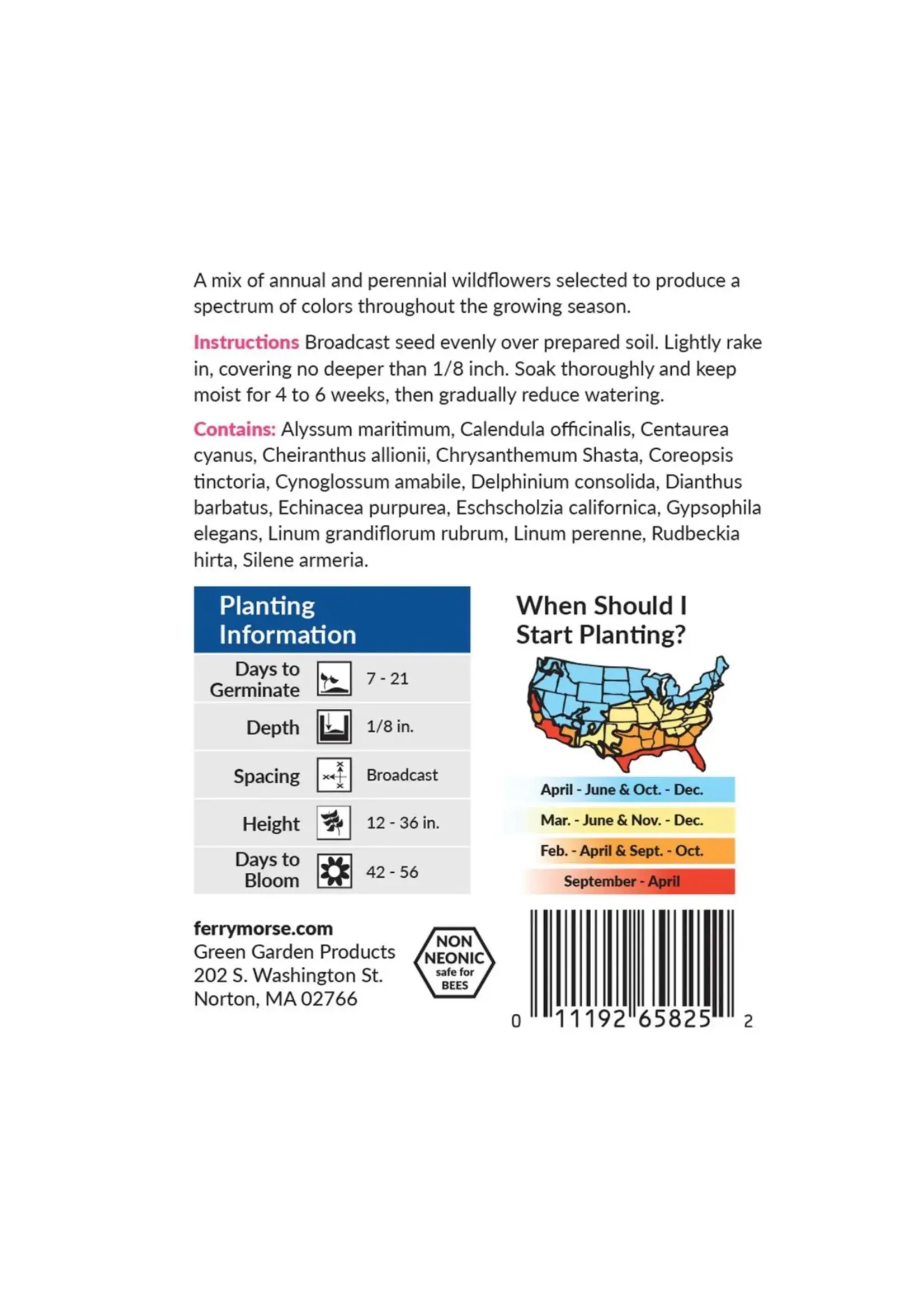 Ferry Morse Bird and Butterfly Mix