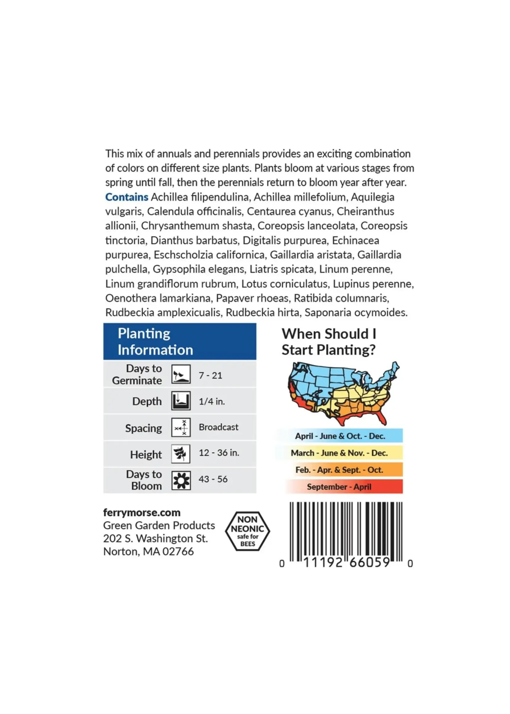 Ferry Morse Perennial Mix
