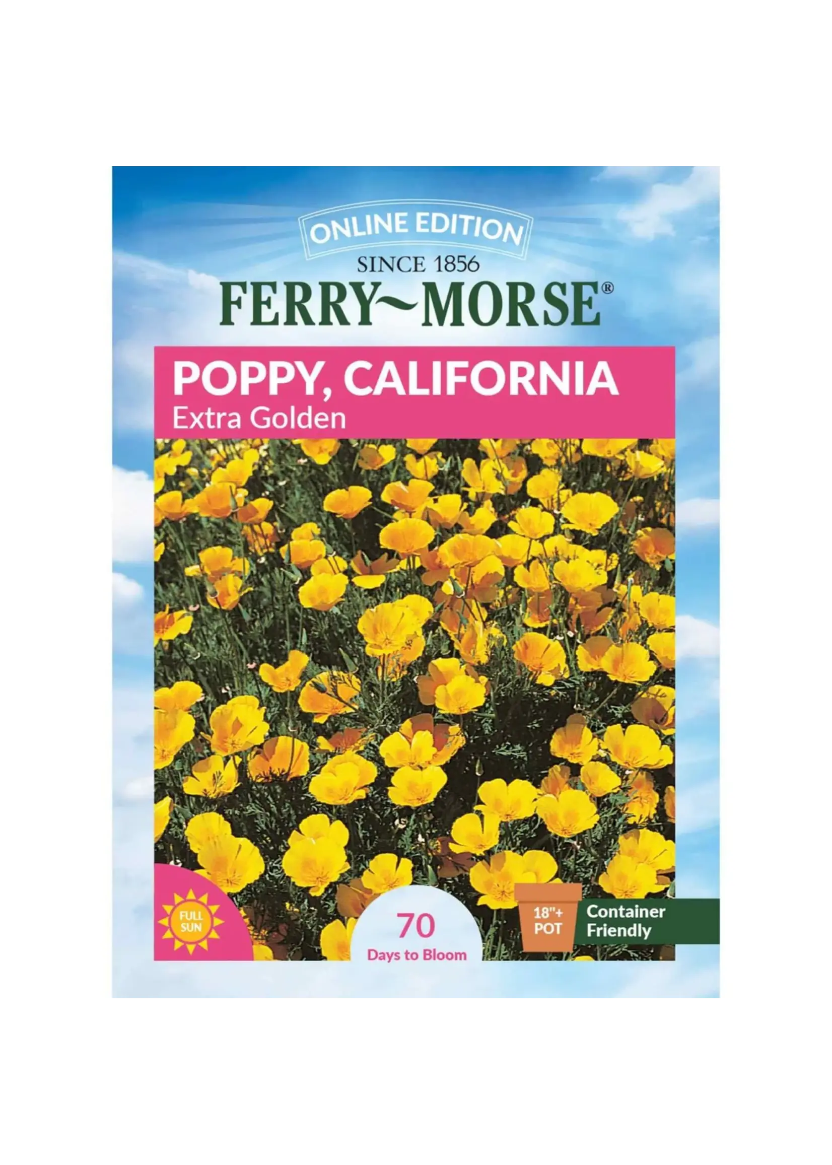 Ferry Morse California Poppy - Extra Golden