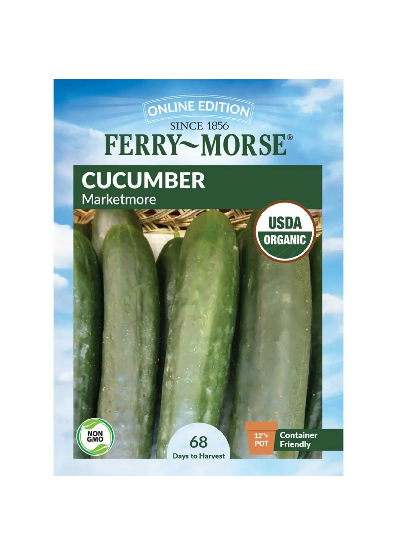 Ferry Morse Cucumber - Marketmore Organic