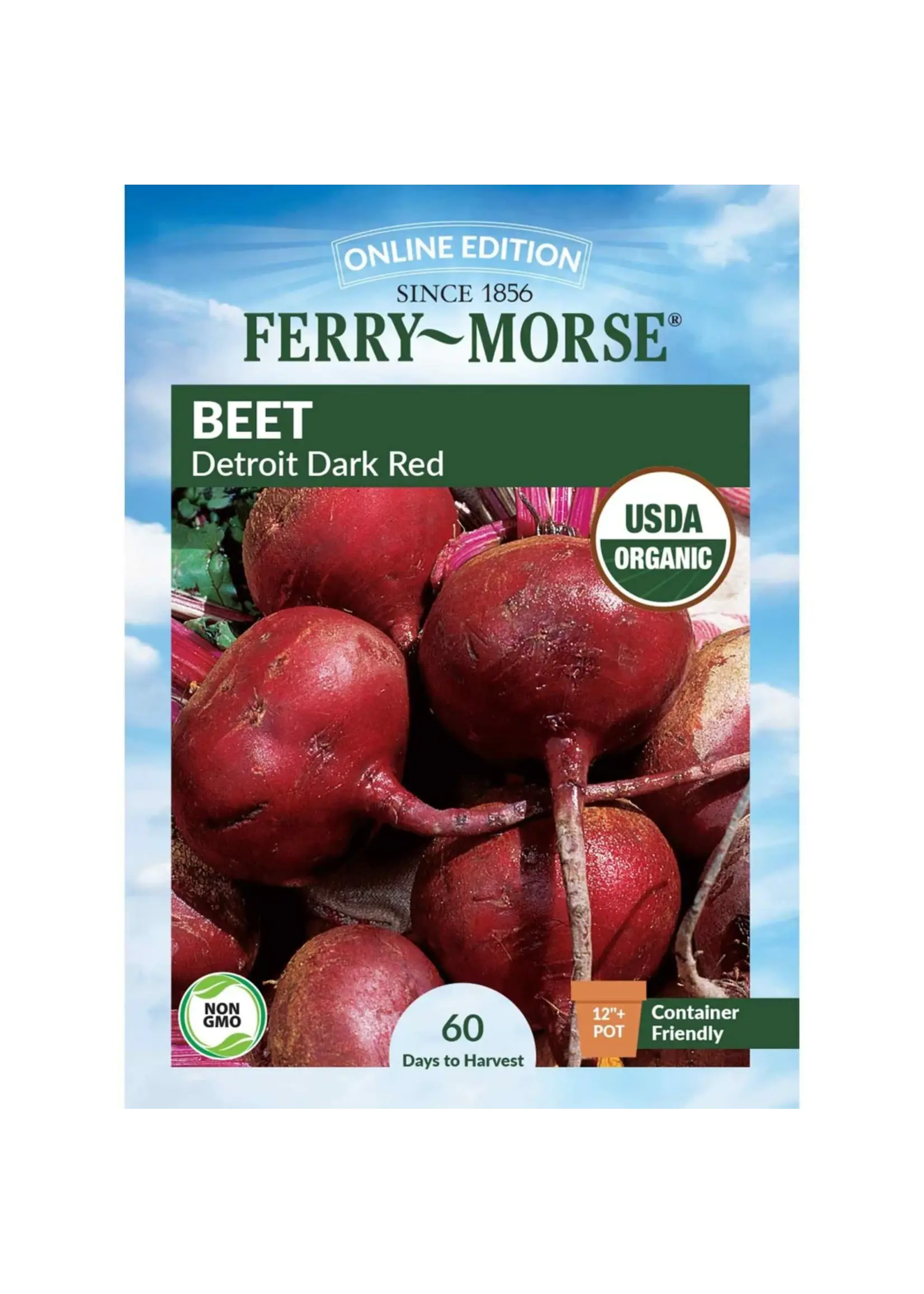 Ferry Morse Beet - Detroit Dark Red Organic