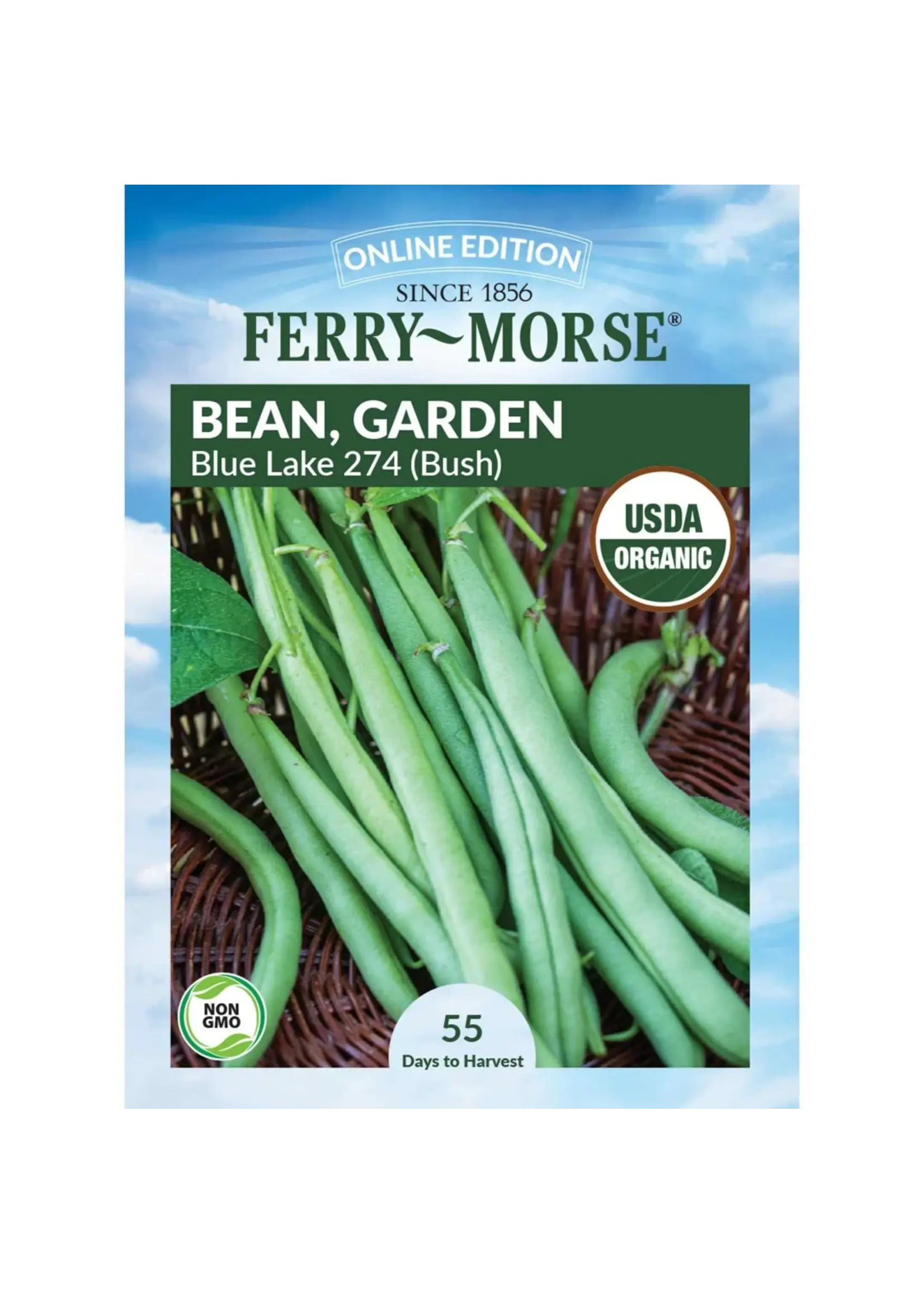 Ferry Morse Bean - Bush Blue Lake 274 Organic