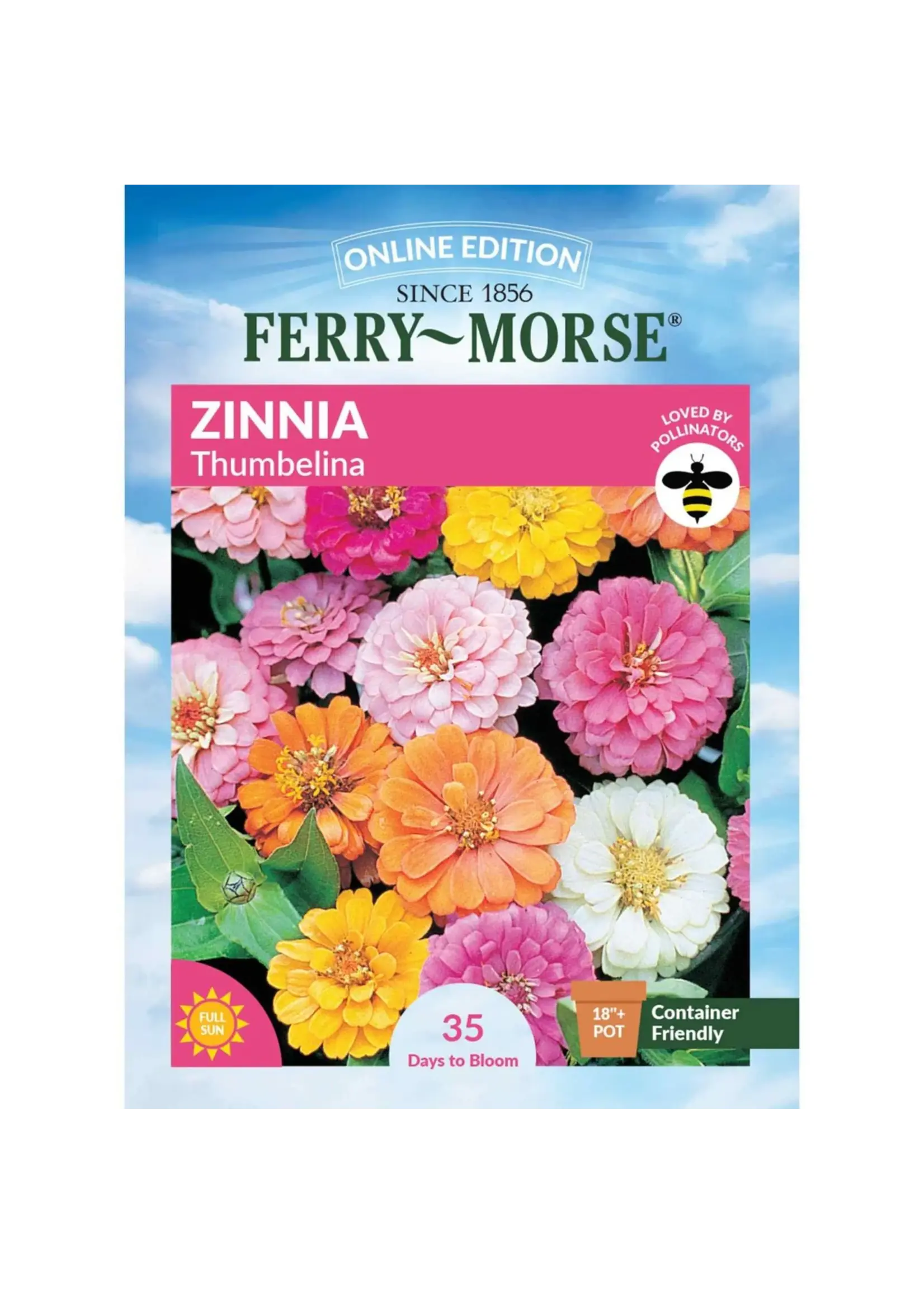 Ferry Morse Zinnia - Thumbelina MC