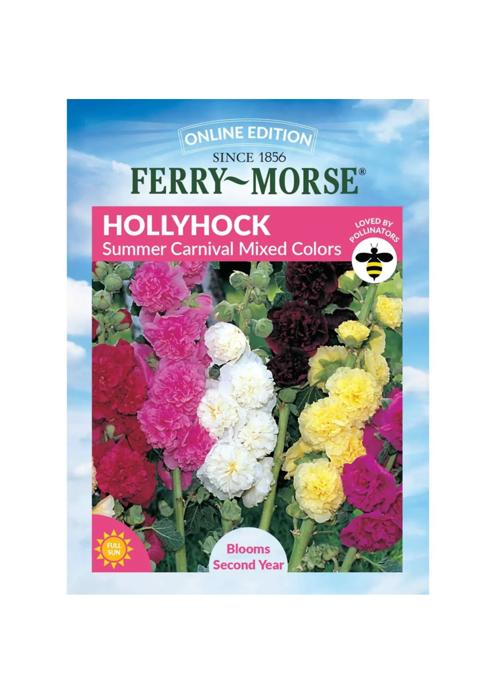 Ferry Morse Hollyhock - Summer Carnival Mixed Colors