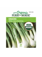 Ferry Morse Onion - White Lisbon Bunching Organic