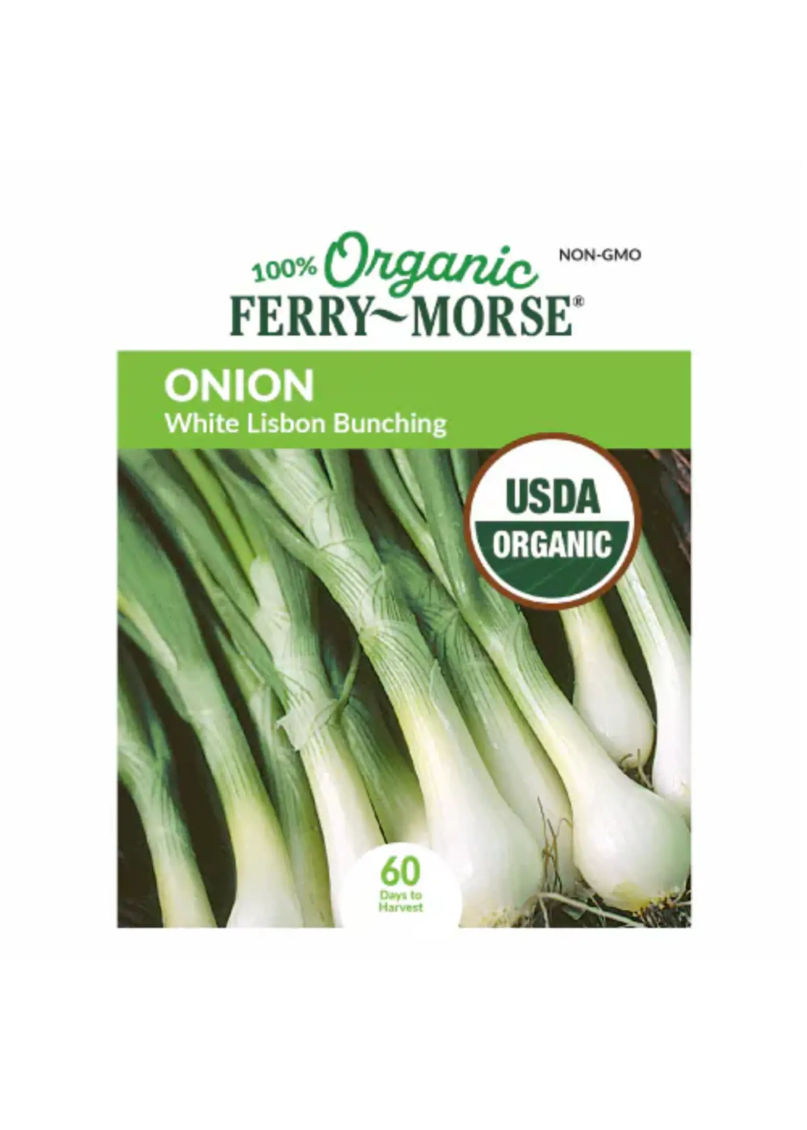 Ferry Morse Onion - White Lisbon Bunching Organic