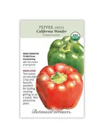 Botanical Interests Pepper Bell California Wonder Green Red Mix Organic