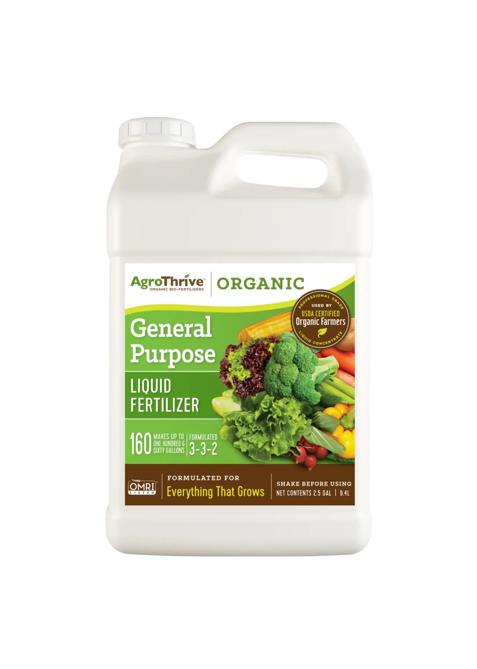 AgroThrive AgroThrive Organic General Purpose Fertilizer 3-3-2