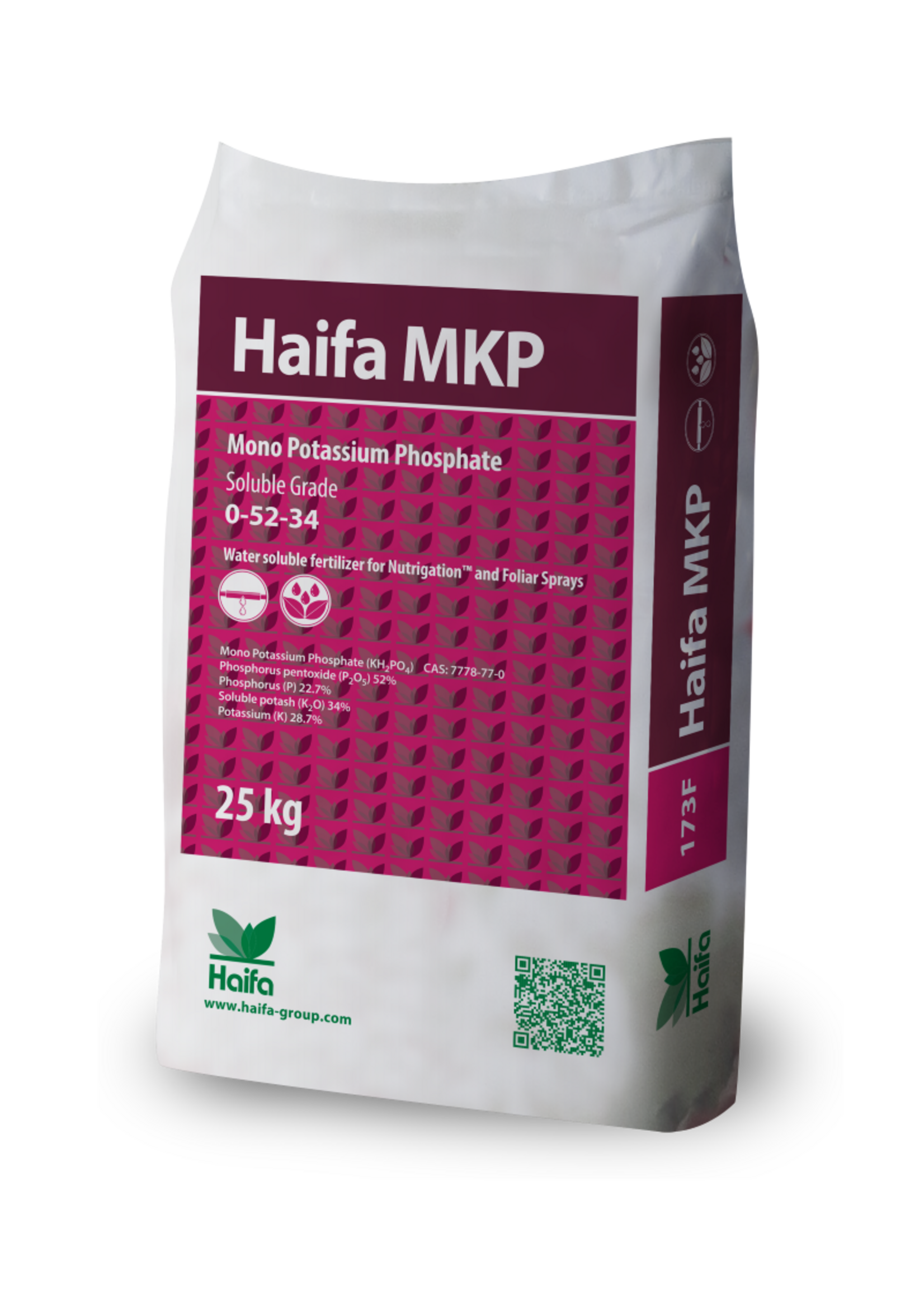 Haifa Haifa MKP Monopotassium Phosphate Soluble Grade 0-52-34 50LB
