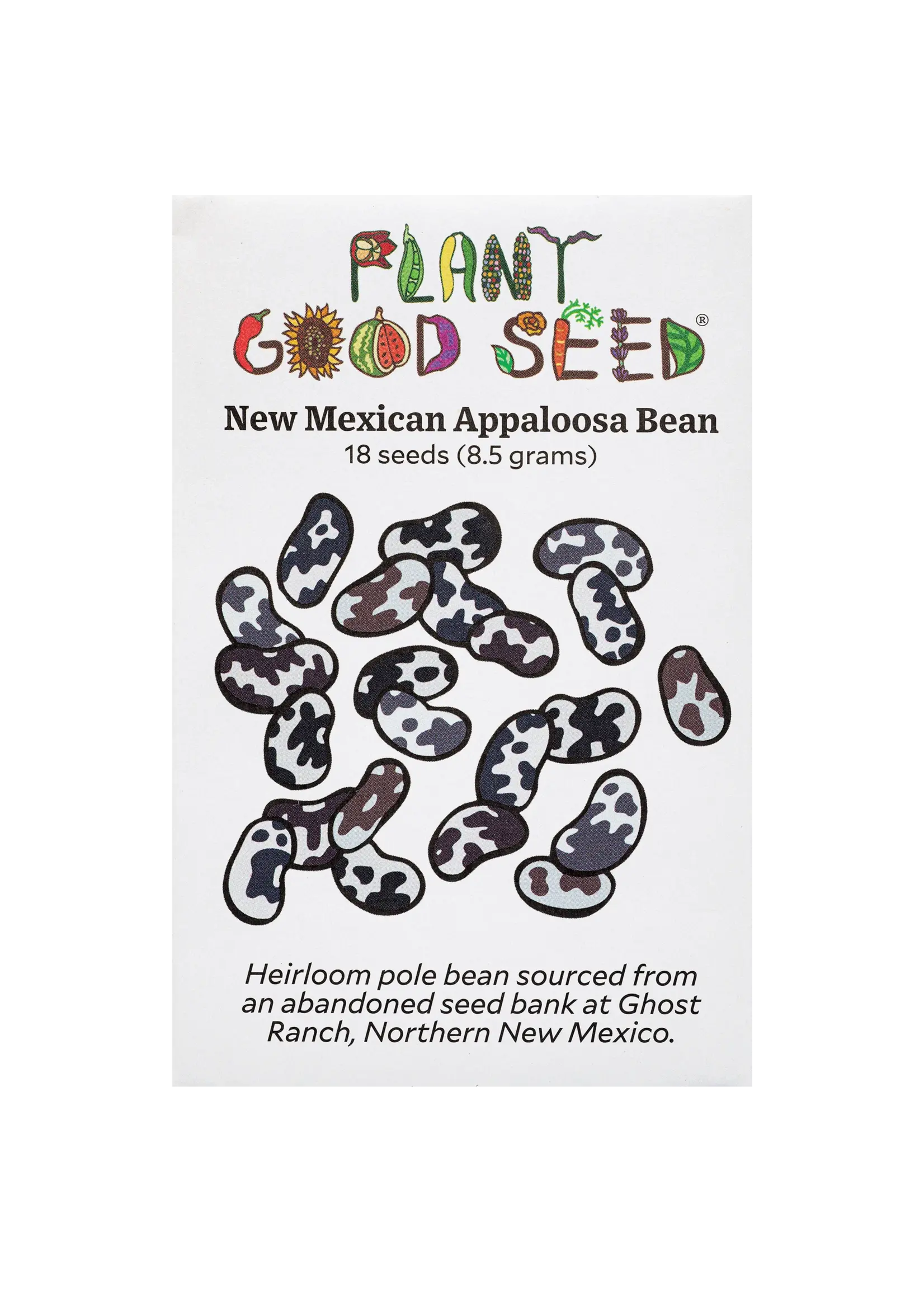 Plant Good Seed Company Bean New Mexican Appaloosa Organic